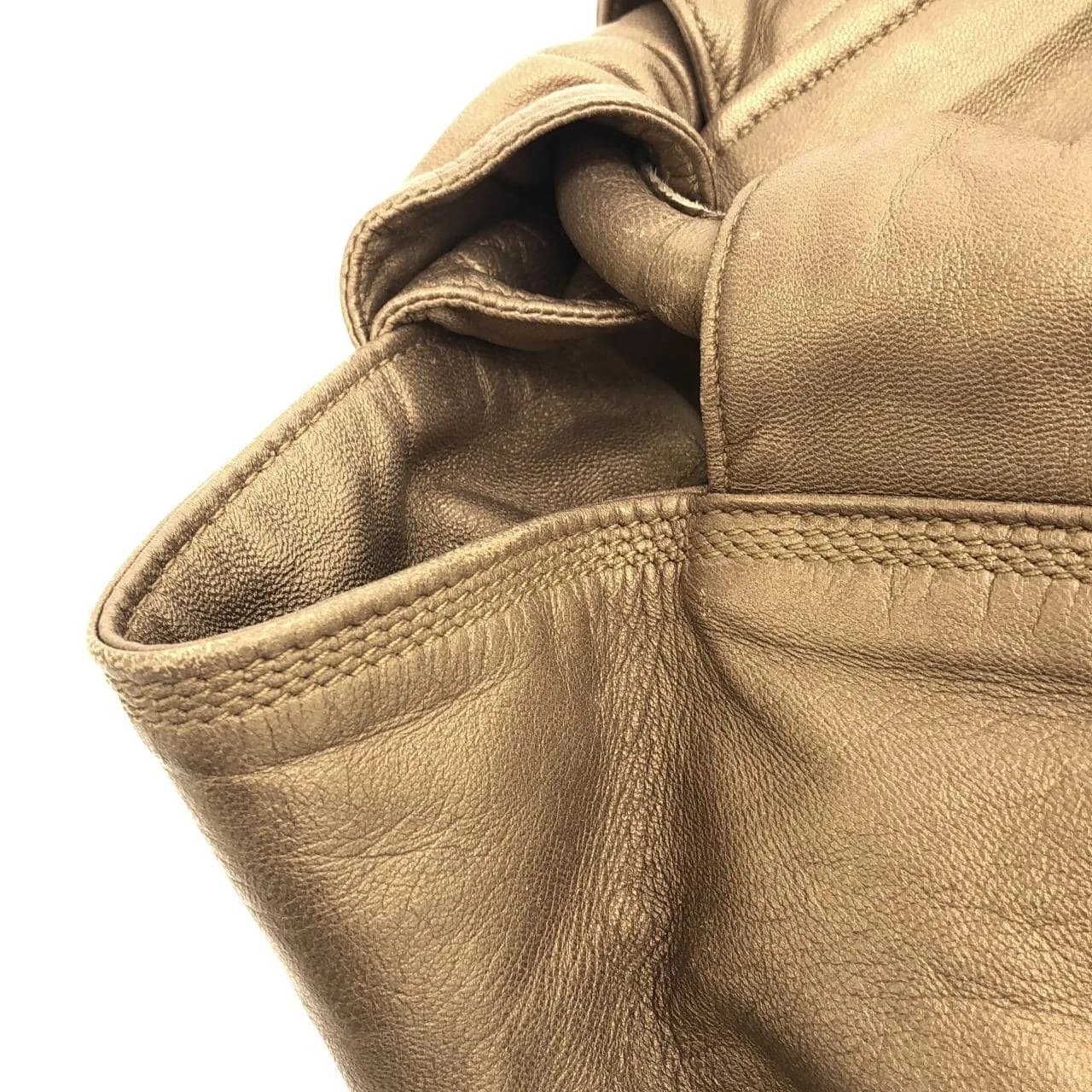 LOEWE 309 82 105 Handbag Leather Gold Leather Rank A - Thumbnail 6