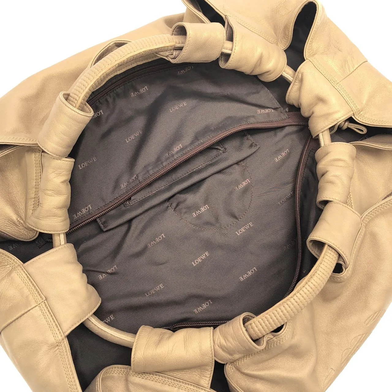 LOEWE 309 82 105 Handbag Leather Gold Leather Rank A - Thumbnail 9