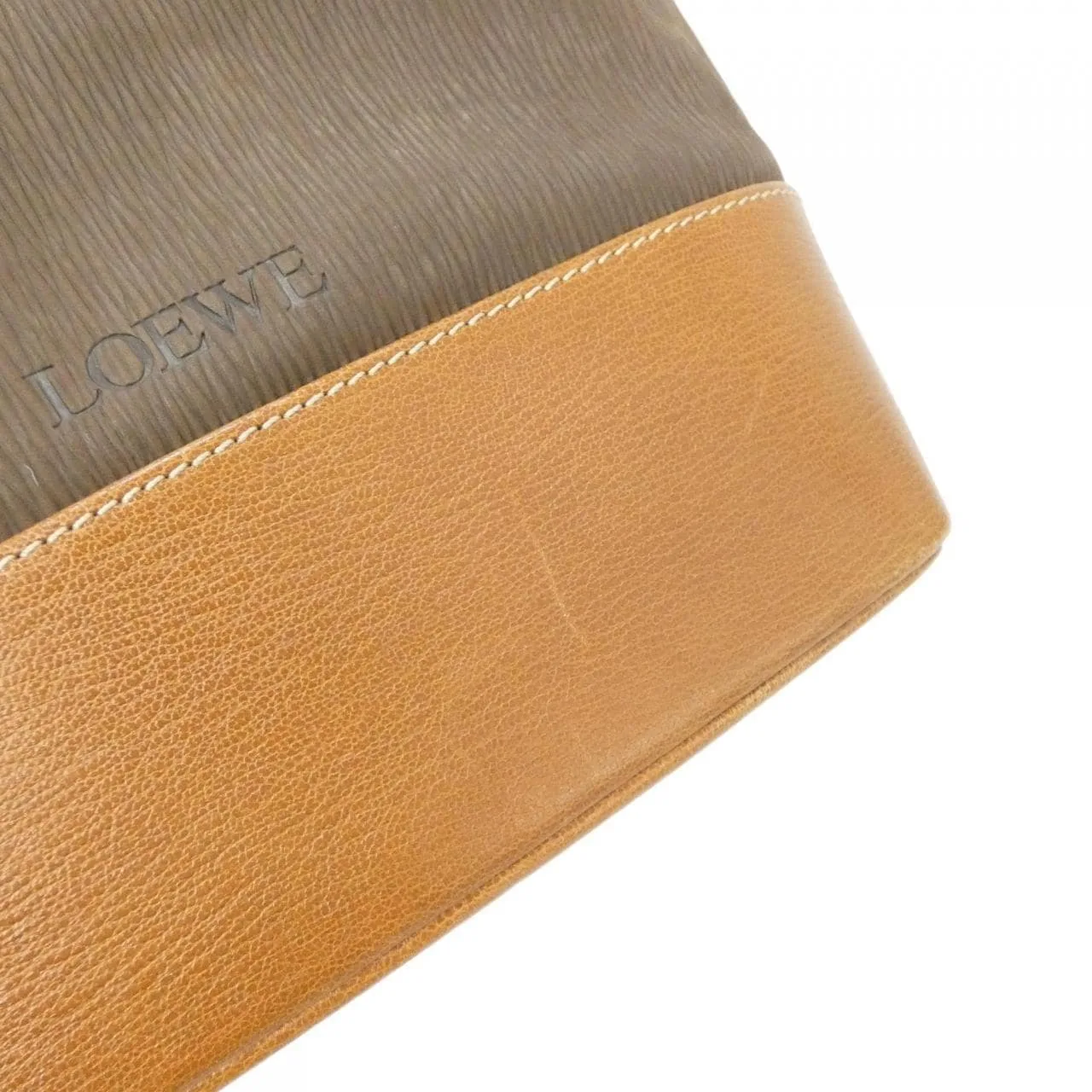 LOEWE Shoulder Leather 棕色 皮革 中古品A - 縮圖 4