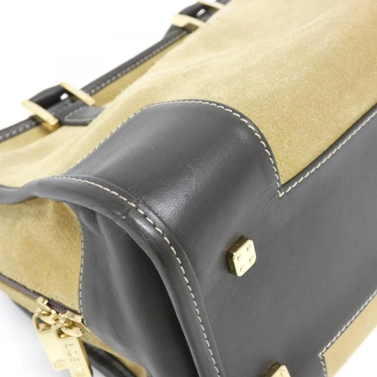 LOEWE Amazona Handbag 棕色 中古品A - 縮圖 4