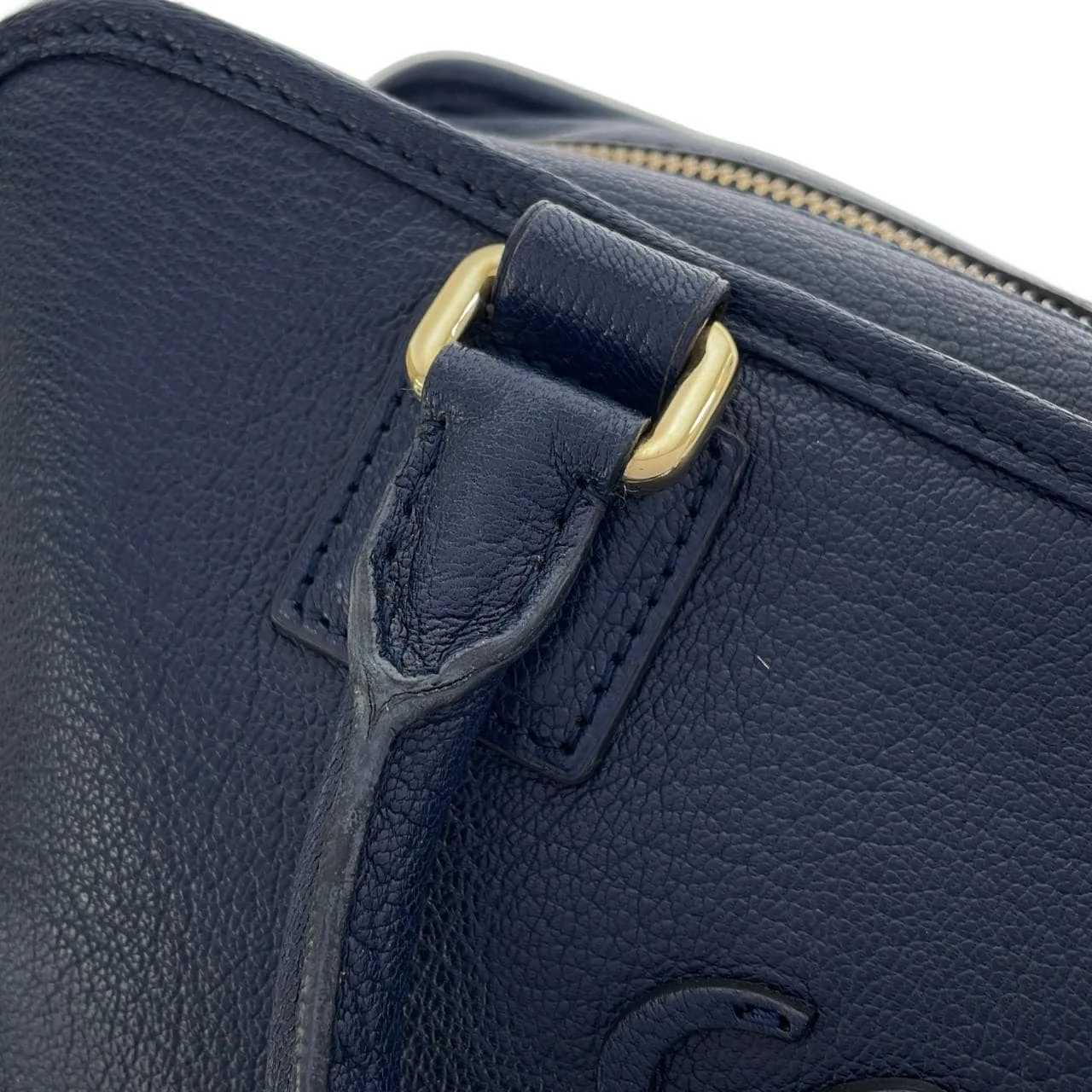 LOEWE Amazona 339 95 A03 Handbag Navy Rank A - Thumbnail 6