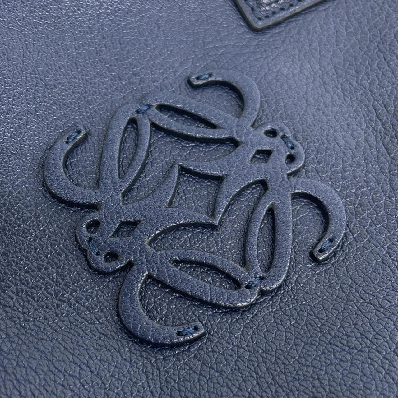 LOEWE Amazona 339 95 A03 Handbag Navy Rank A - Thumbnail 7