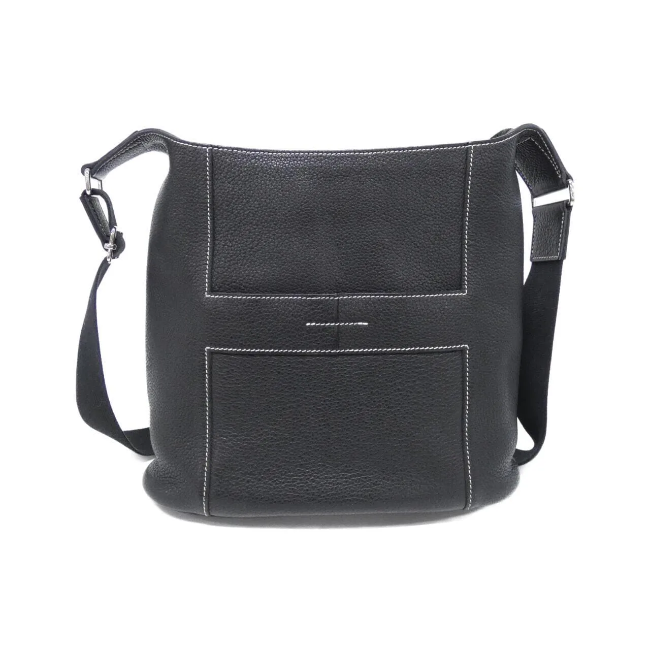 HERMES 056324CK Shoulder Clemence Black