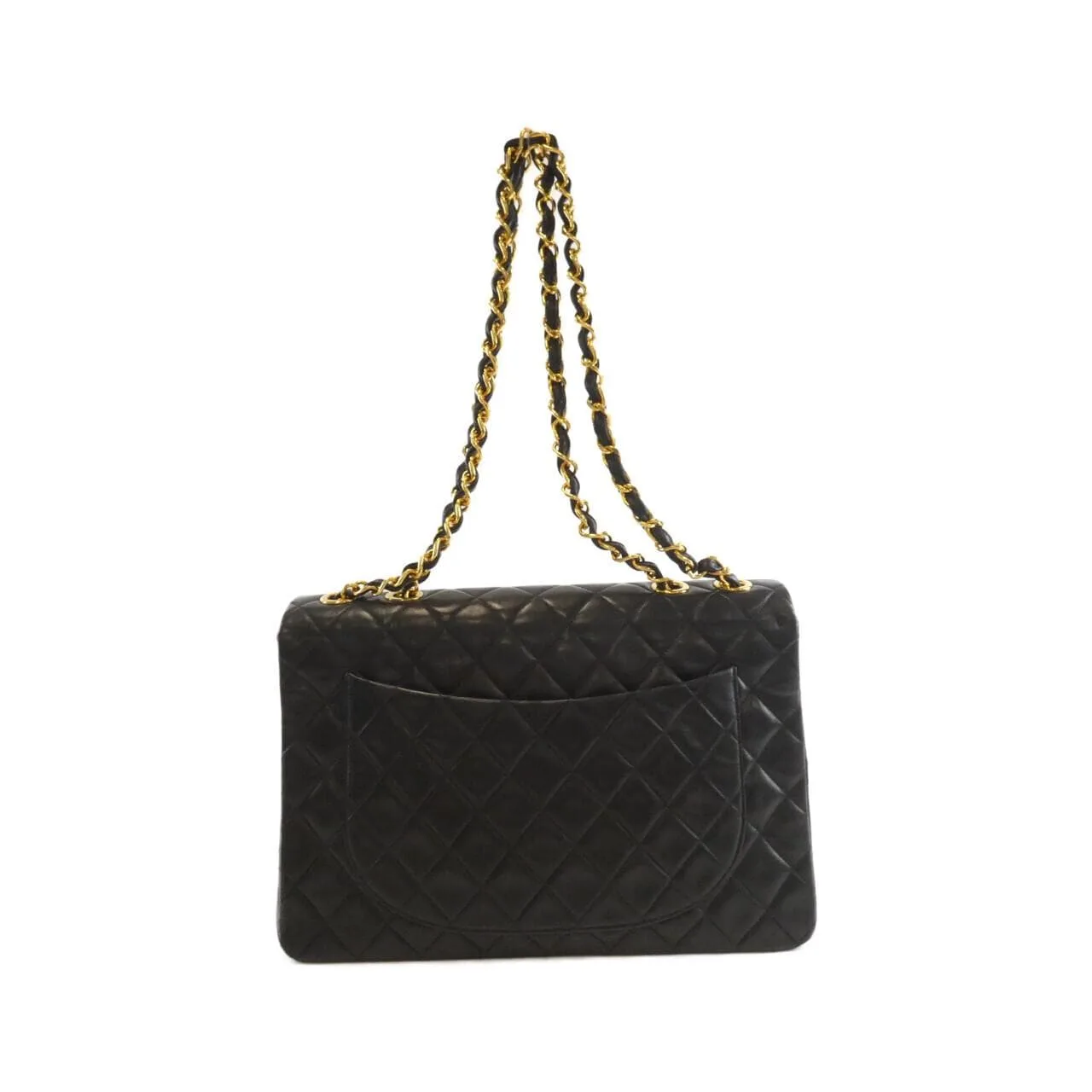 CHANEL 01094 Shoulder Lambskin 黑色 羊皮 中古品B - 縮圖 2