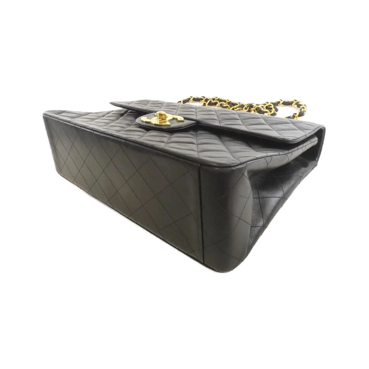 CHANEL 01094 Shoulder Lambskin 黑色 羊皮 中古品B - 縮圖 3