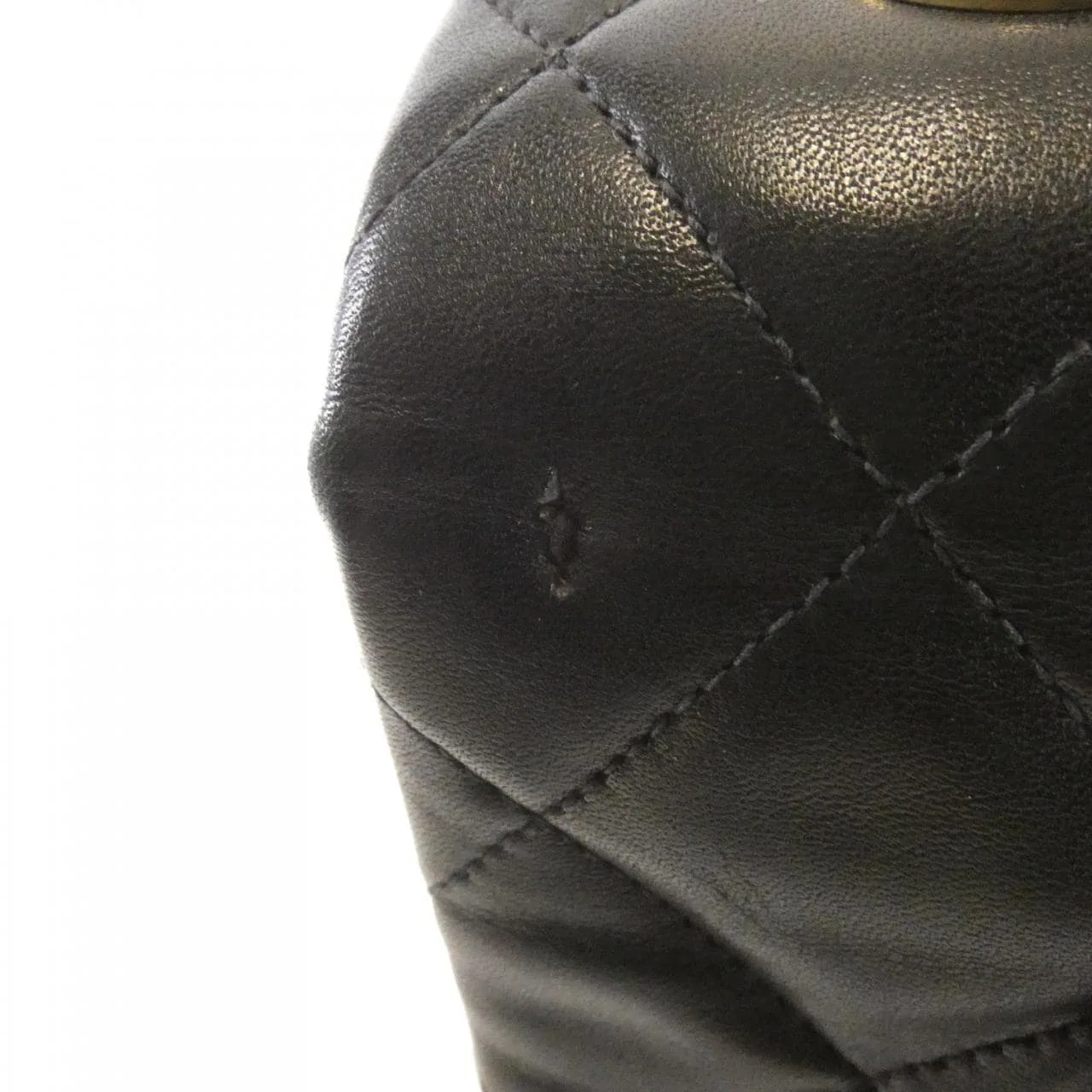 CHANEL 01094 Shoulder Lambskin 黑色 羊皮 中古品B - 縮圖 5