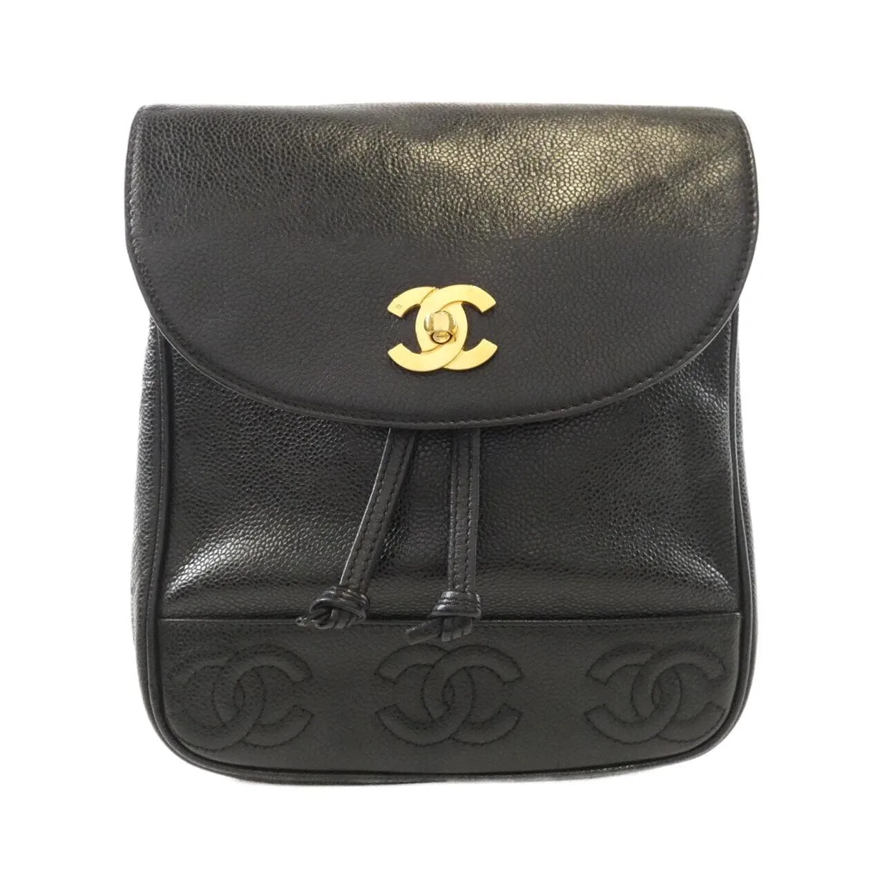 CHANEL Backpack Grained Calfskin
