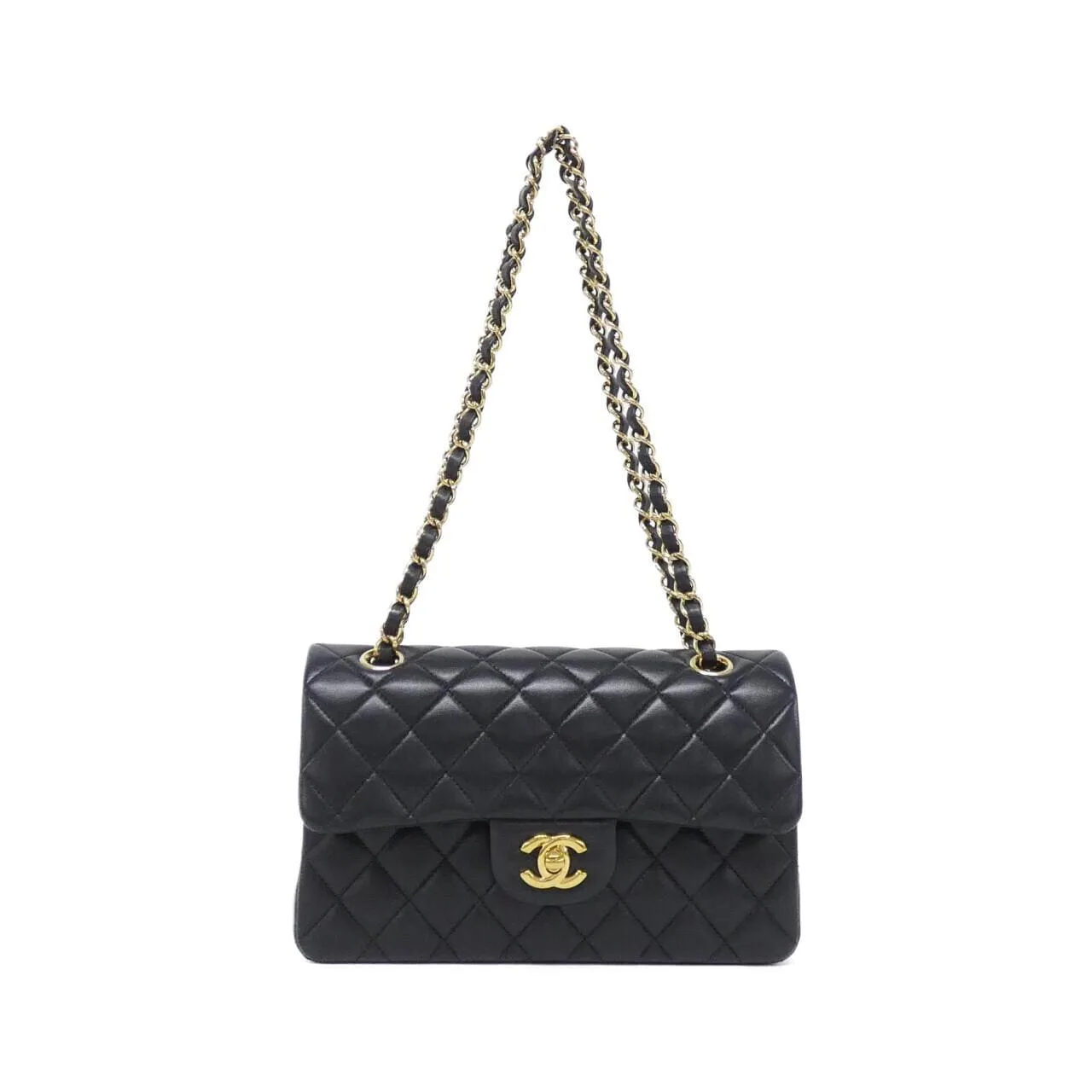 CHANEL Matelasse 1113 Shoulder Lambskin Black