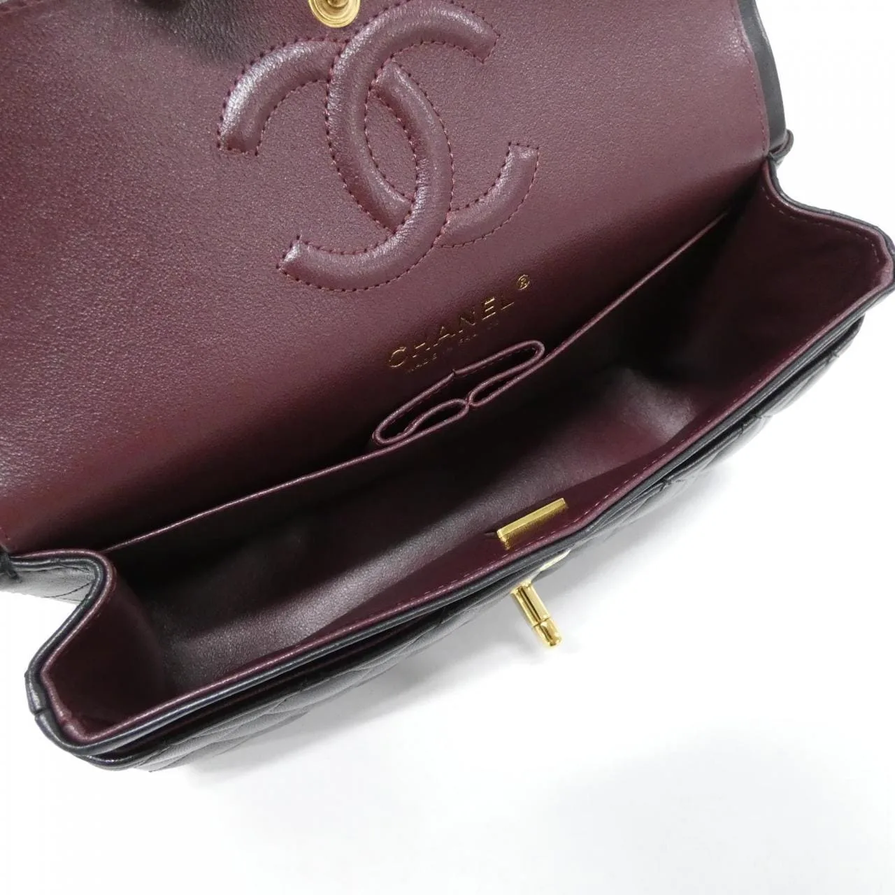 CHANEL Matelasse 1113 Shoulder Lambskin Black Lambskin Rank A - Thumbnail 6