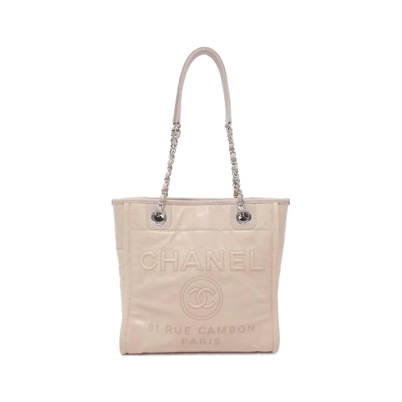 CHANEL Deauville 93256 Handbag Caviar Leather