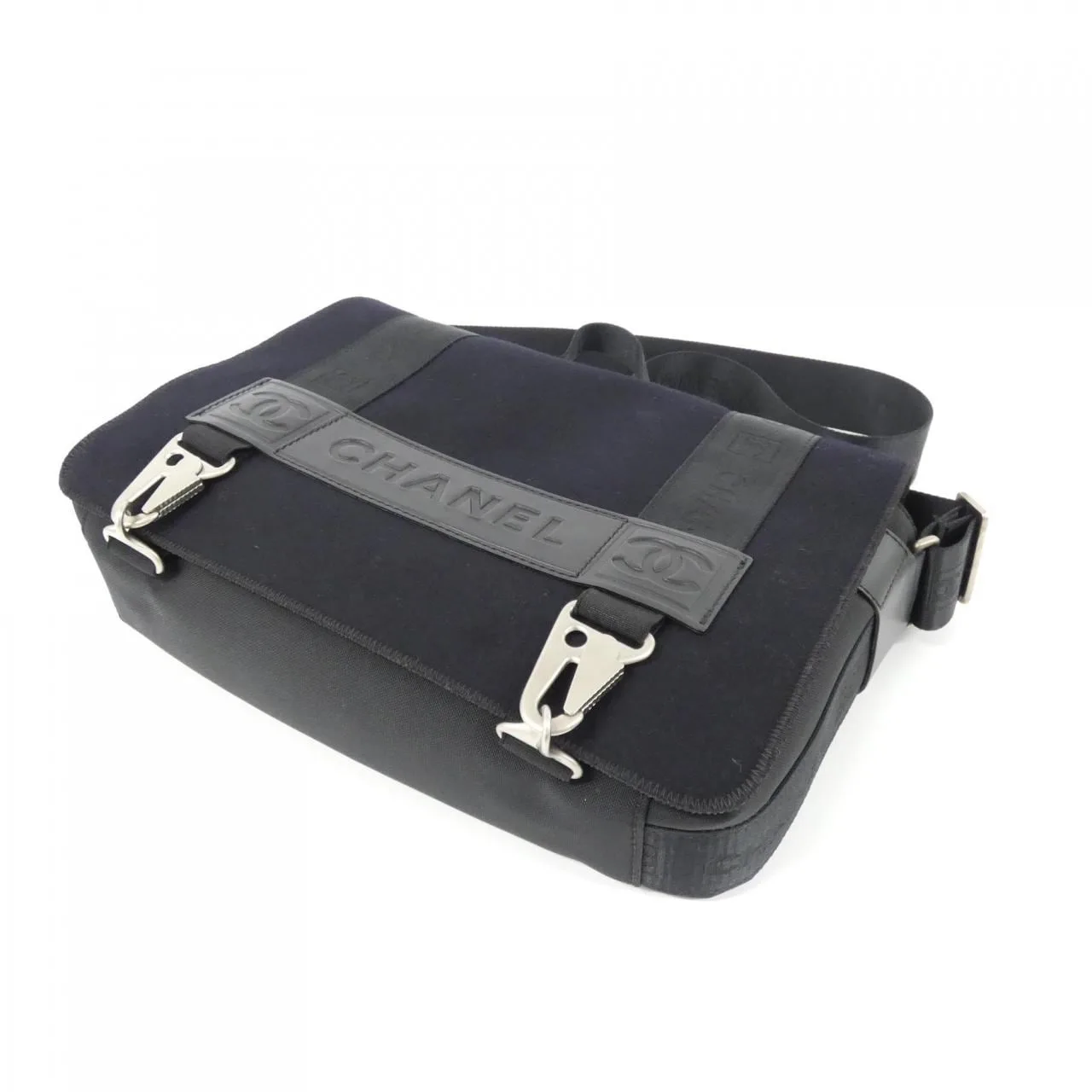 CHANEL 26169 Shoulder Canvas 黑色 帆布 中古品A - 縮圖 3