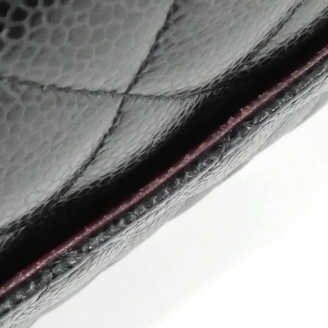 CHANEL Matelasse 1112 Shoulder Grained Calfskin Black Grained Calfskin - Thumbnail 7