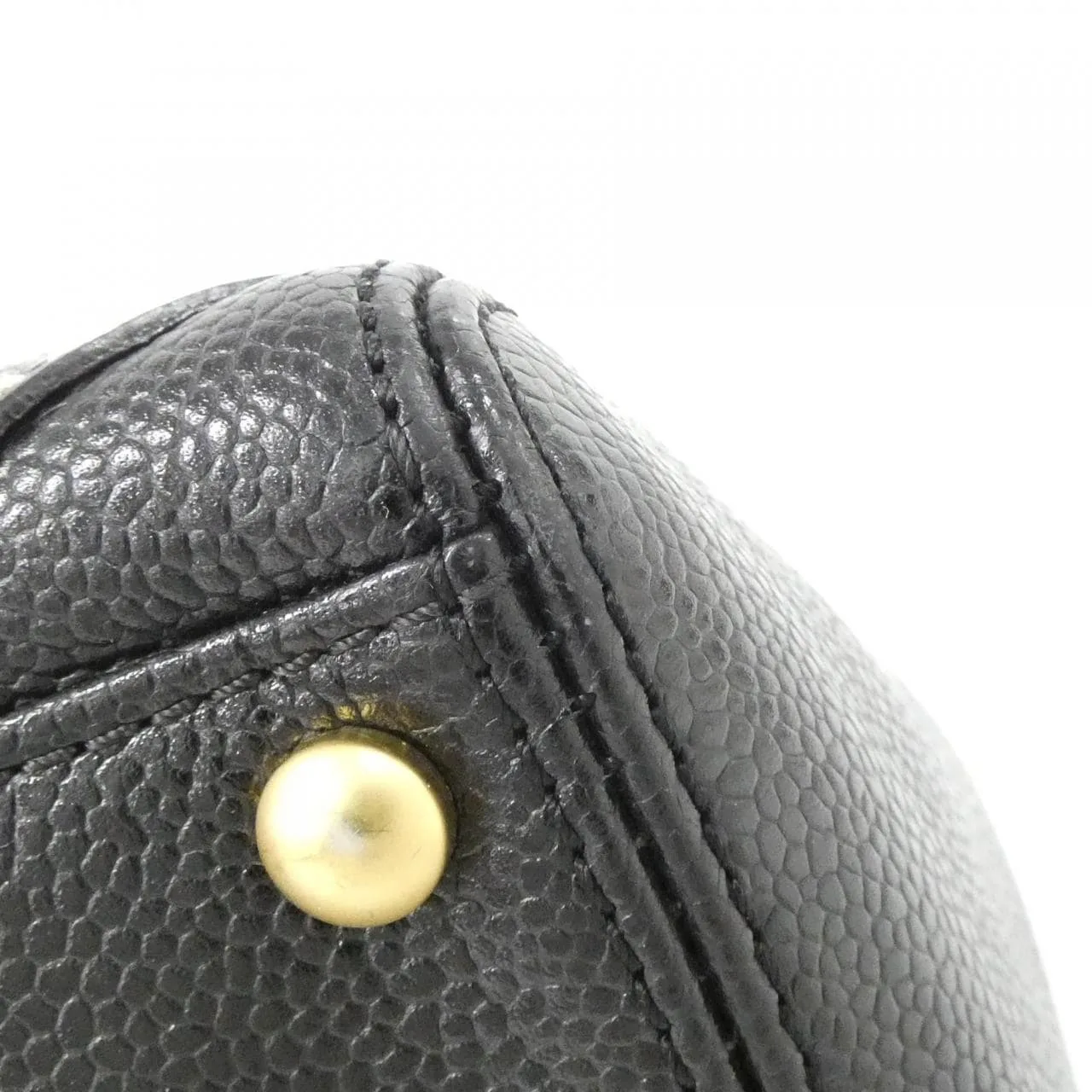 CHANEL 25659 Shoulder Grained Calfskin Black Grained Calfskin Rank A - Thumbnail 2