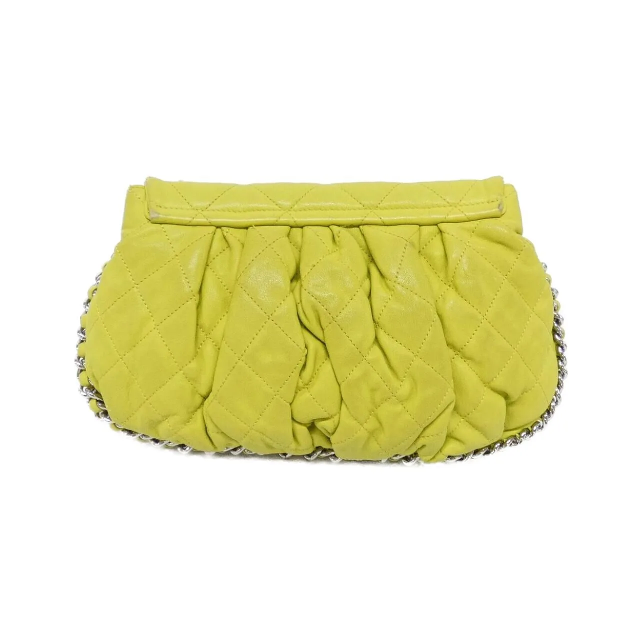 CHANEL 49889 Shoulder Lambskin Yellow Lambskin - Thumbnail 2