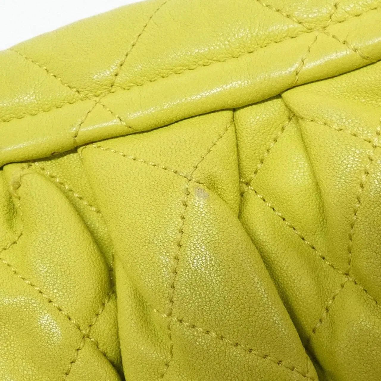 CHANEL 49889 Shoulder Lambskin Yellow Lambskin - Thumbnail 5