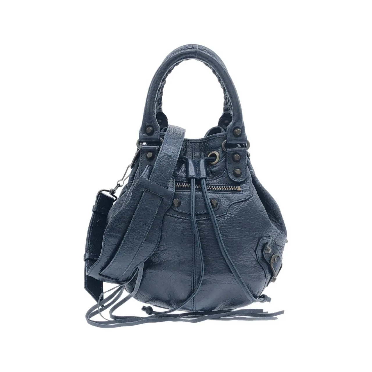 BALENCIAGA 246438 D94JT Handbag Leather Black