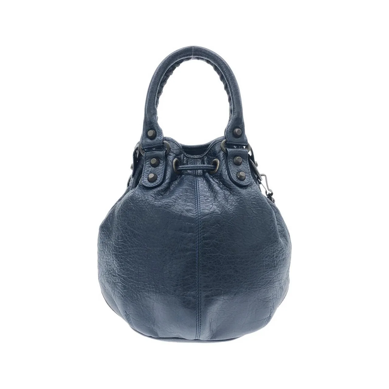 BALENCIAGA 246438 D94JT Handbag Leather Black Leather Rank A - Thumbnail 2