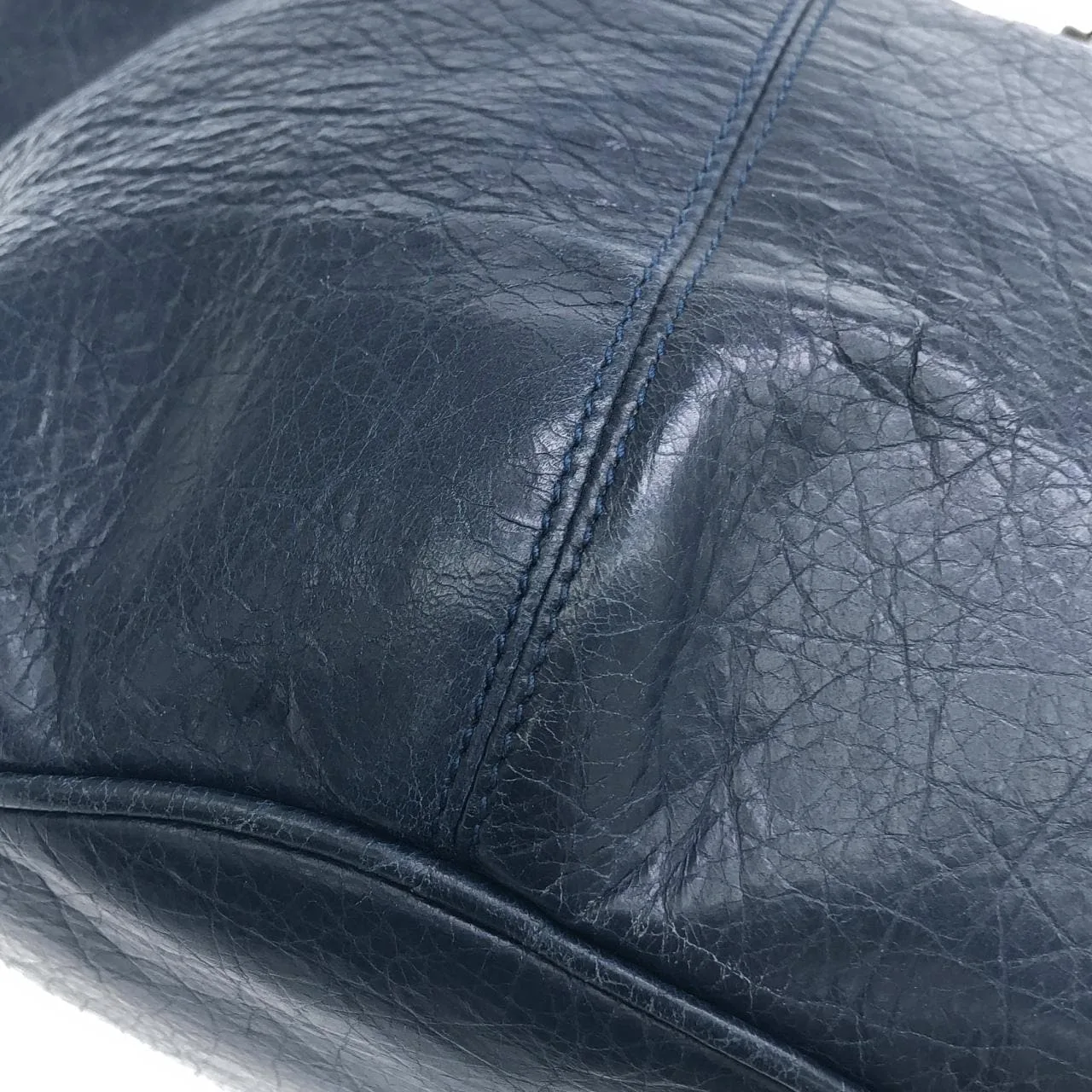 BALENCIAGA 246438 D94JT Handbag Leather Black Leather Rank A - Thumbnail 4