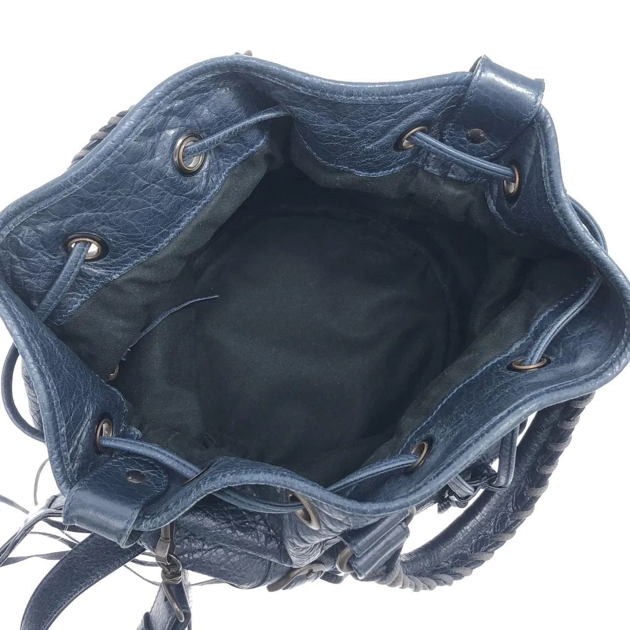 BALENCIAGA 246438 D94JT Handbag Leather Black Leather Rank A - Thumbnail 10