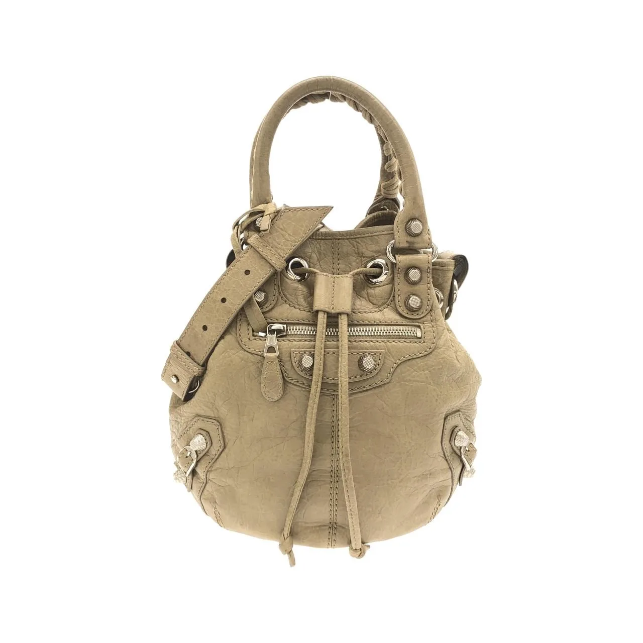 BALENCIAGA 285439 D94JN Handbag Leather Silver