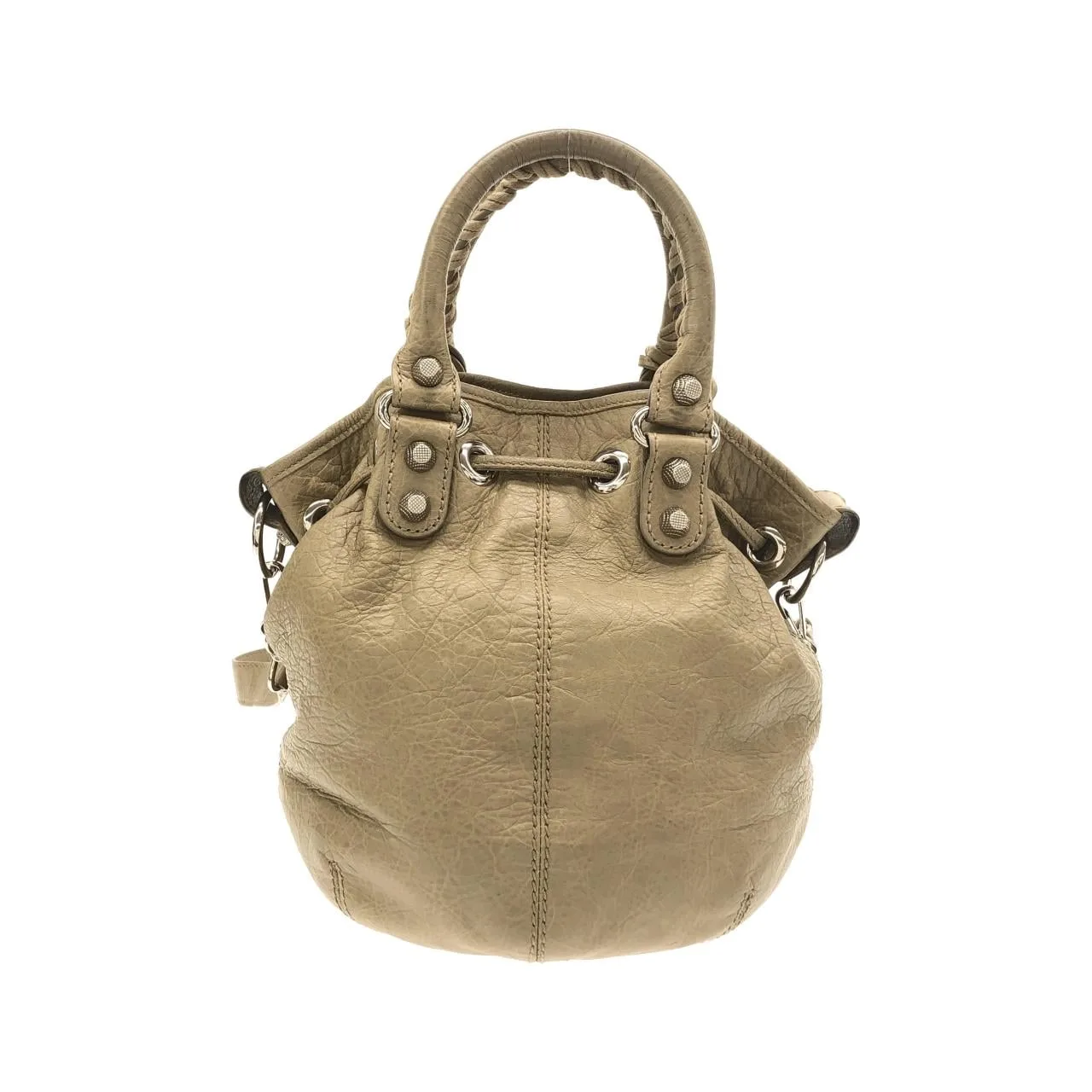 BALENCIAGA 285439 D94JN Handbag Leather Silver Leather Rank A - Thumbnail 2