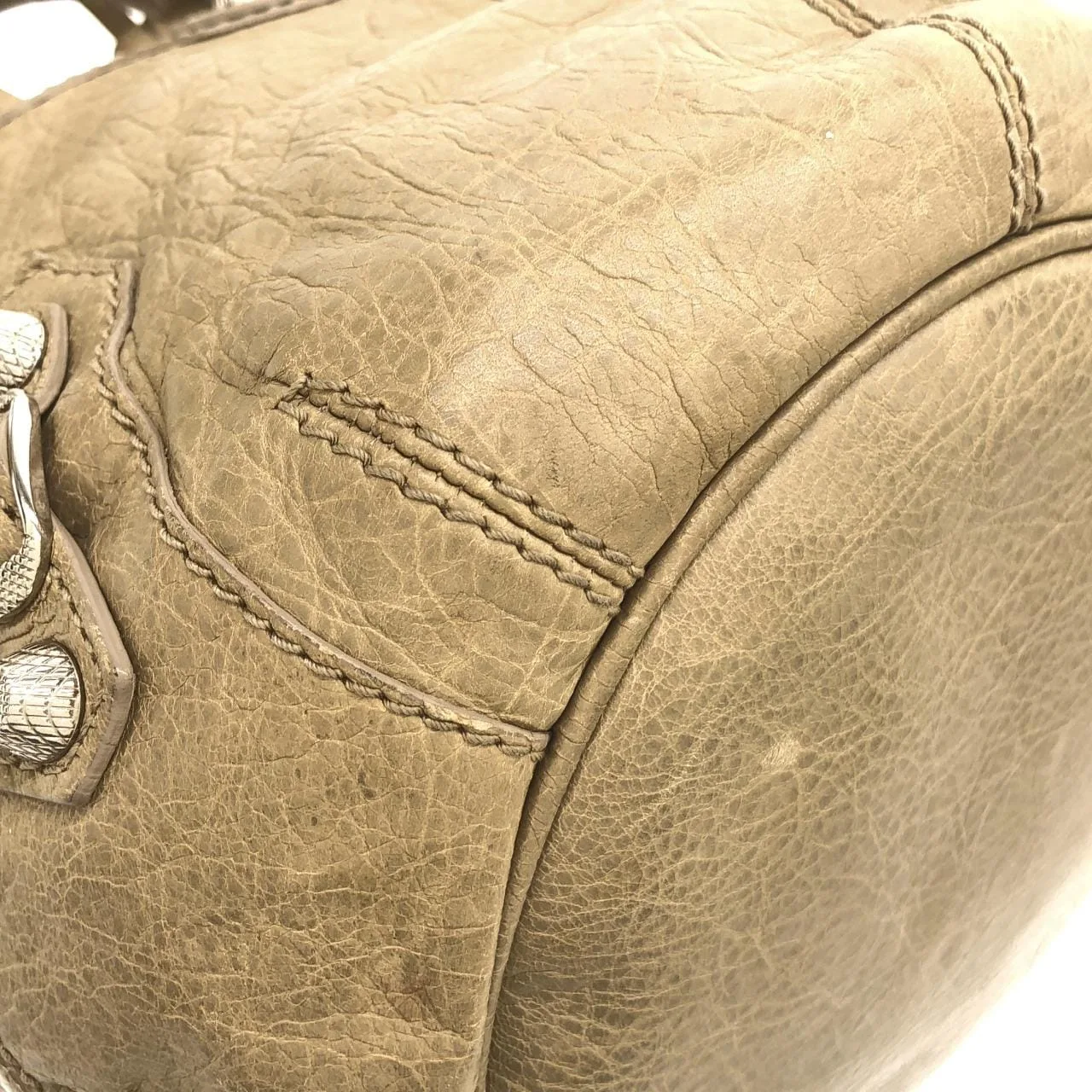 BALENCIAGA 285439 D94JN Handbag Leather Silver Leather Rank A - Thumbnail 3