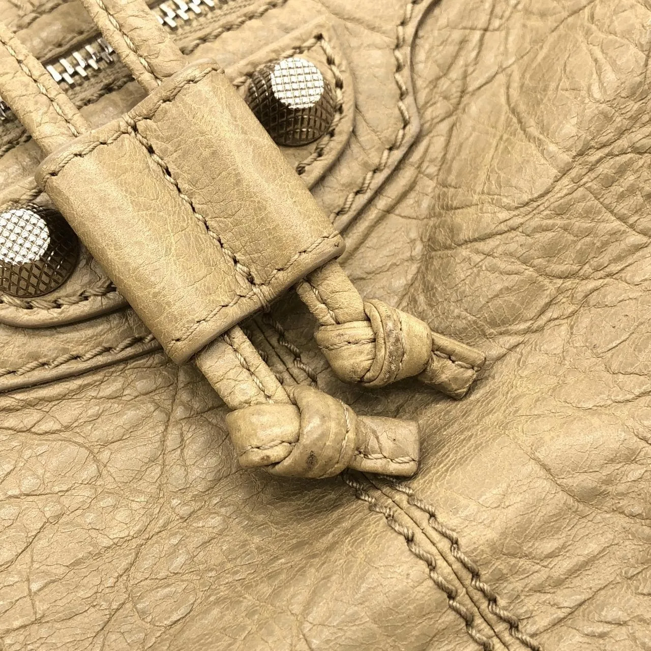 BALENCIAGA 285439 D94JN Handbag Leather Silver Leather Rank A - Thumbnail 6