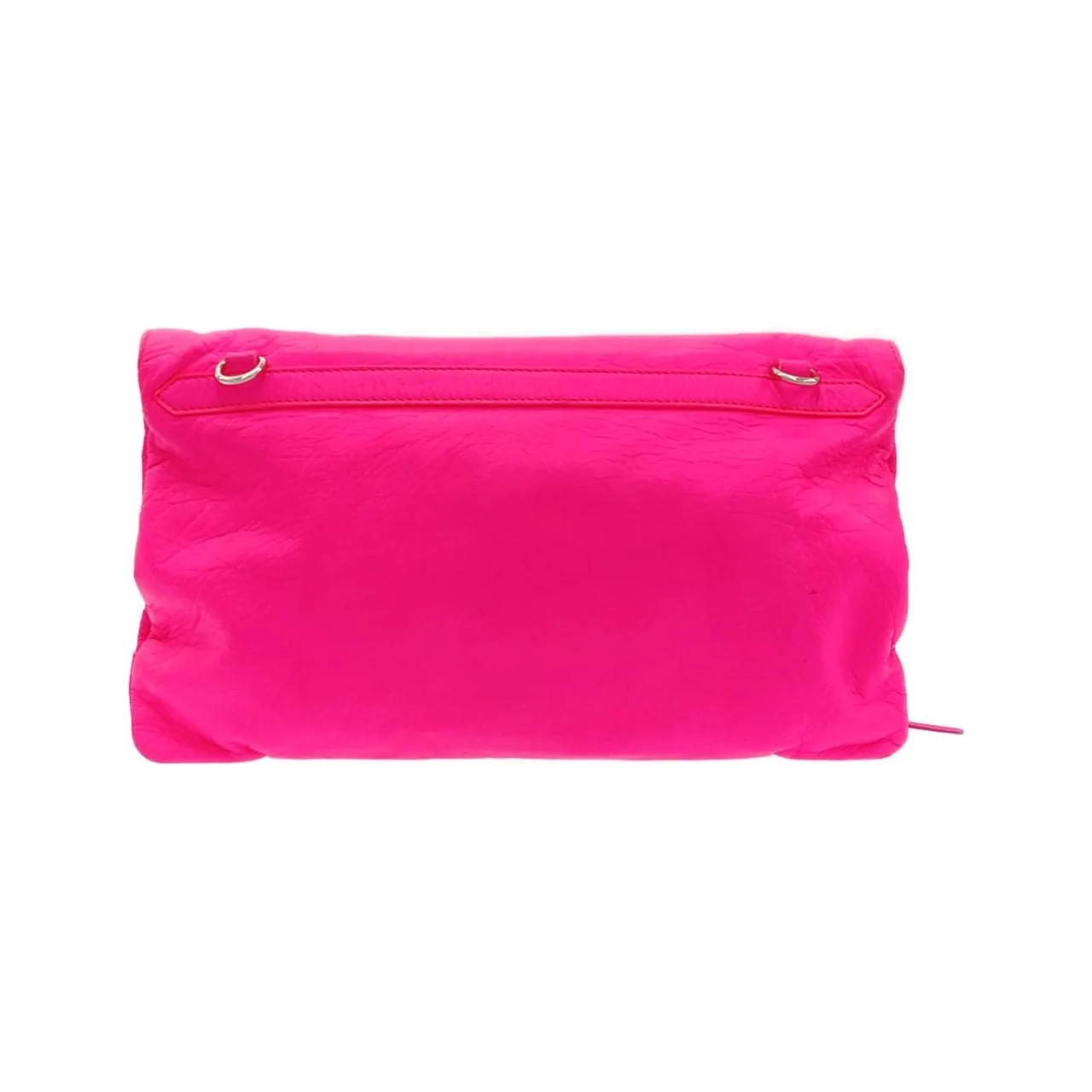 BALENCIAGA 438768 DLO0N Shoulder Leather Silver Leather Rank A - Thumbnail 2