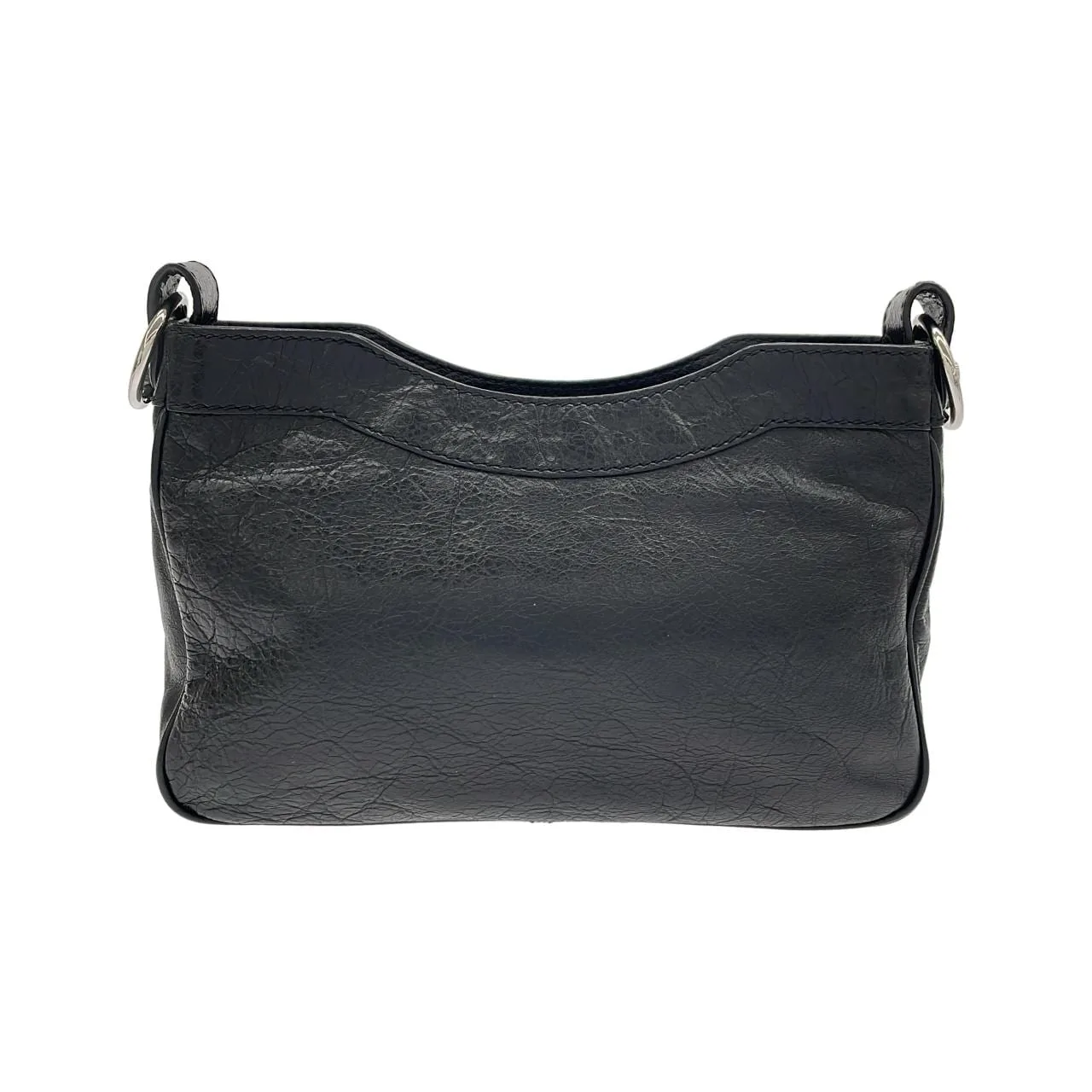 BALENCIAGA 237203 D94IN Shoulder Lambskin Black Lambskin Rank A - Thumbnail 2