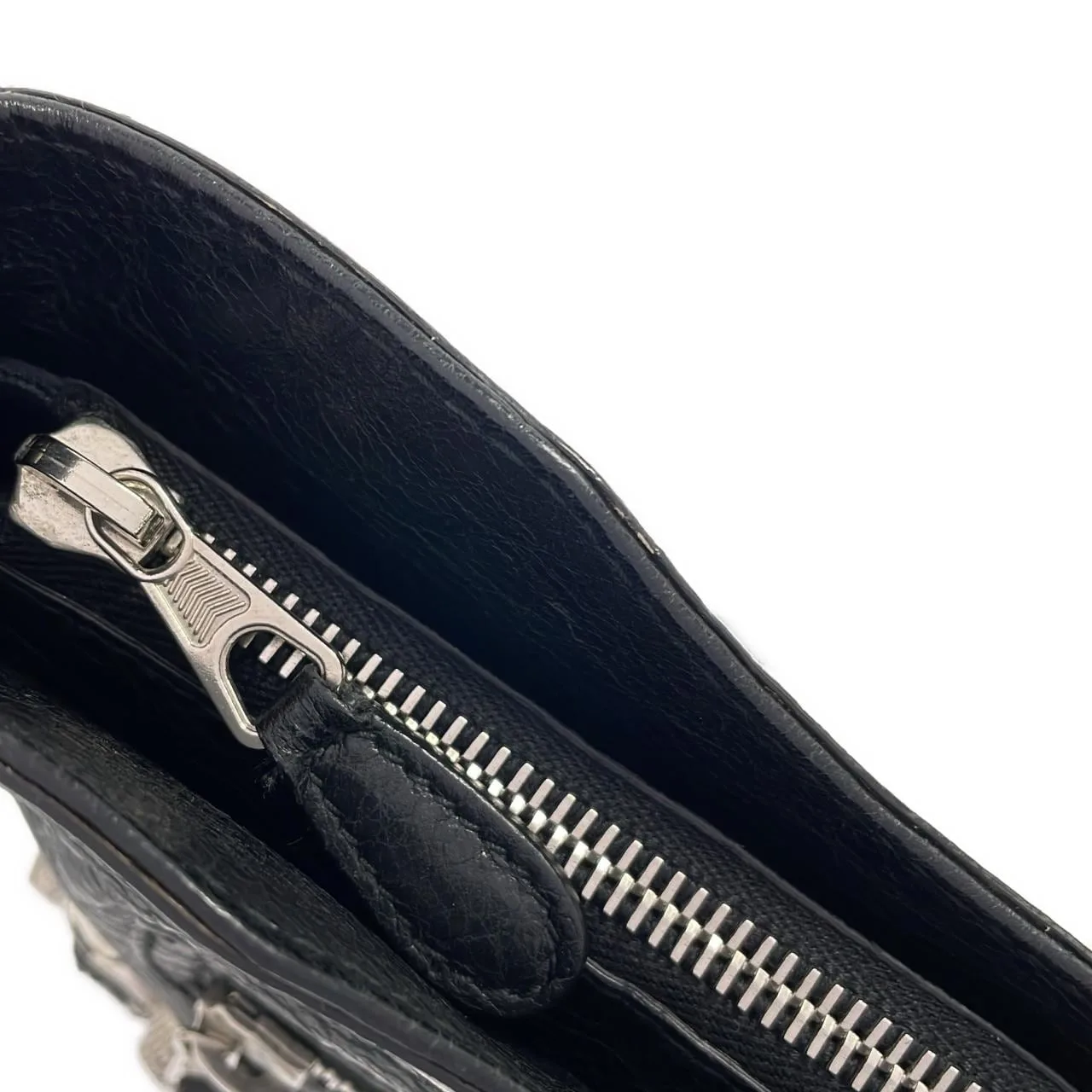 BALENCIAGA 237203 D94IN Shoulder Lambskin Black Lambskin Rank A - Thumbnail 4