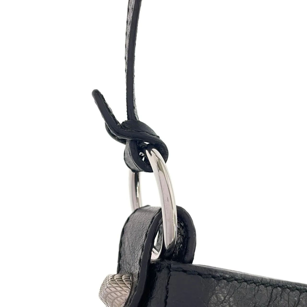 BALENCIAGA 237203 D94IN Shoulder Lambskin Black Lambskin Rank A - Thumbnail 5