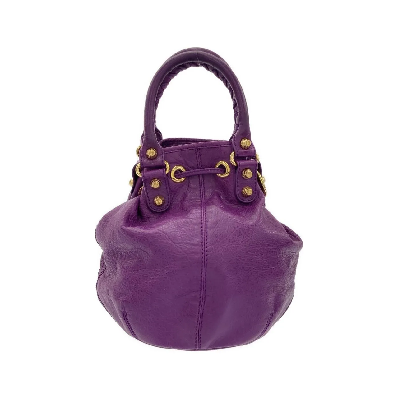 BALENCIAGA 285439 D94JG Handbag Leather Gold Leather Rank A - Thumbnail 2