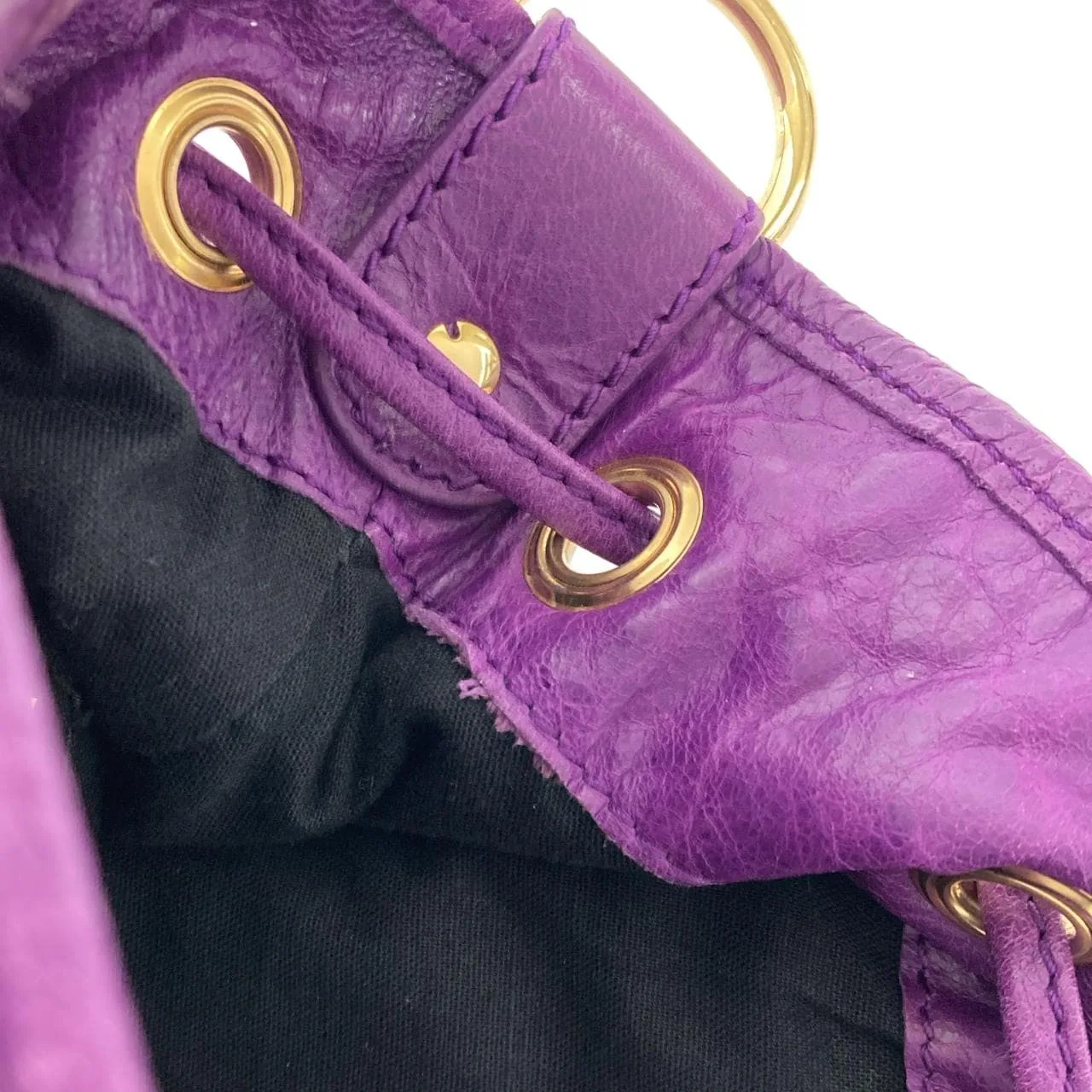 BALENCIAGA 285439 D94JG Handbag Leather Gold Leather Rank A - Thumbnail 9