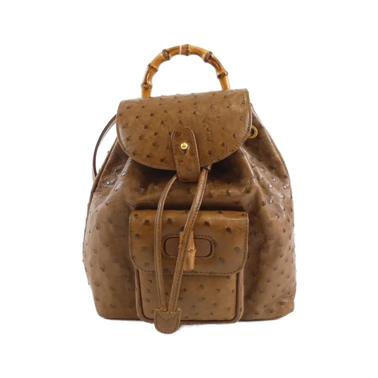 GUCCI 003 2058 Backpack Ostrich Brown