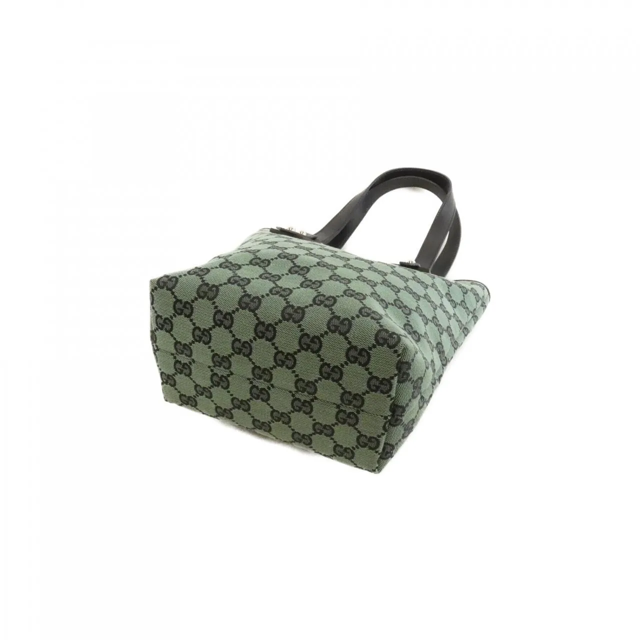 GUCCI 257250 F408G Handbag Canvas 黑色 帆布 中古品A - 縮圖 2