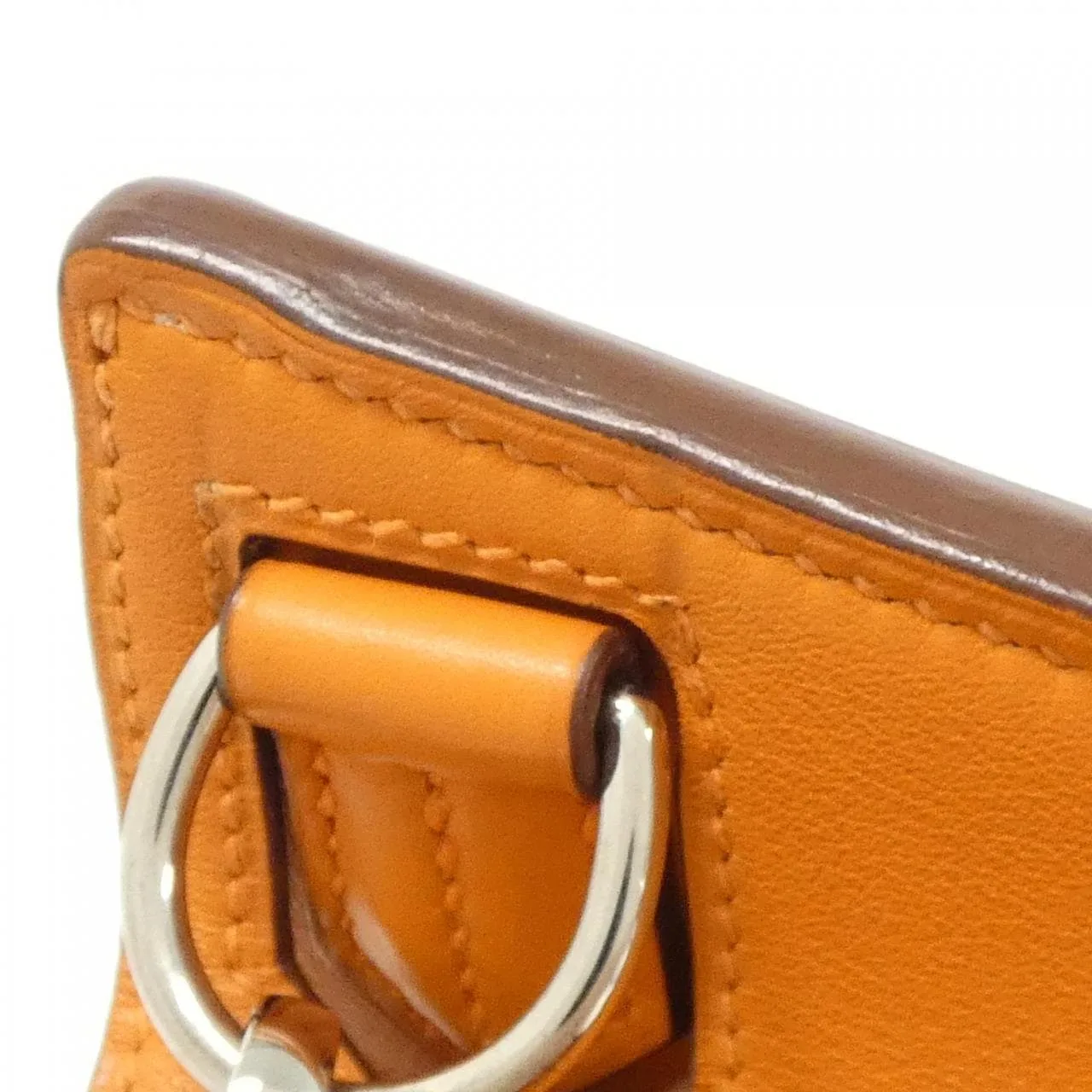HERMES 061797CK Shoulder Swift Orange Swift Leather Rank A - Thumbnail 5