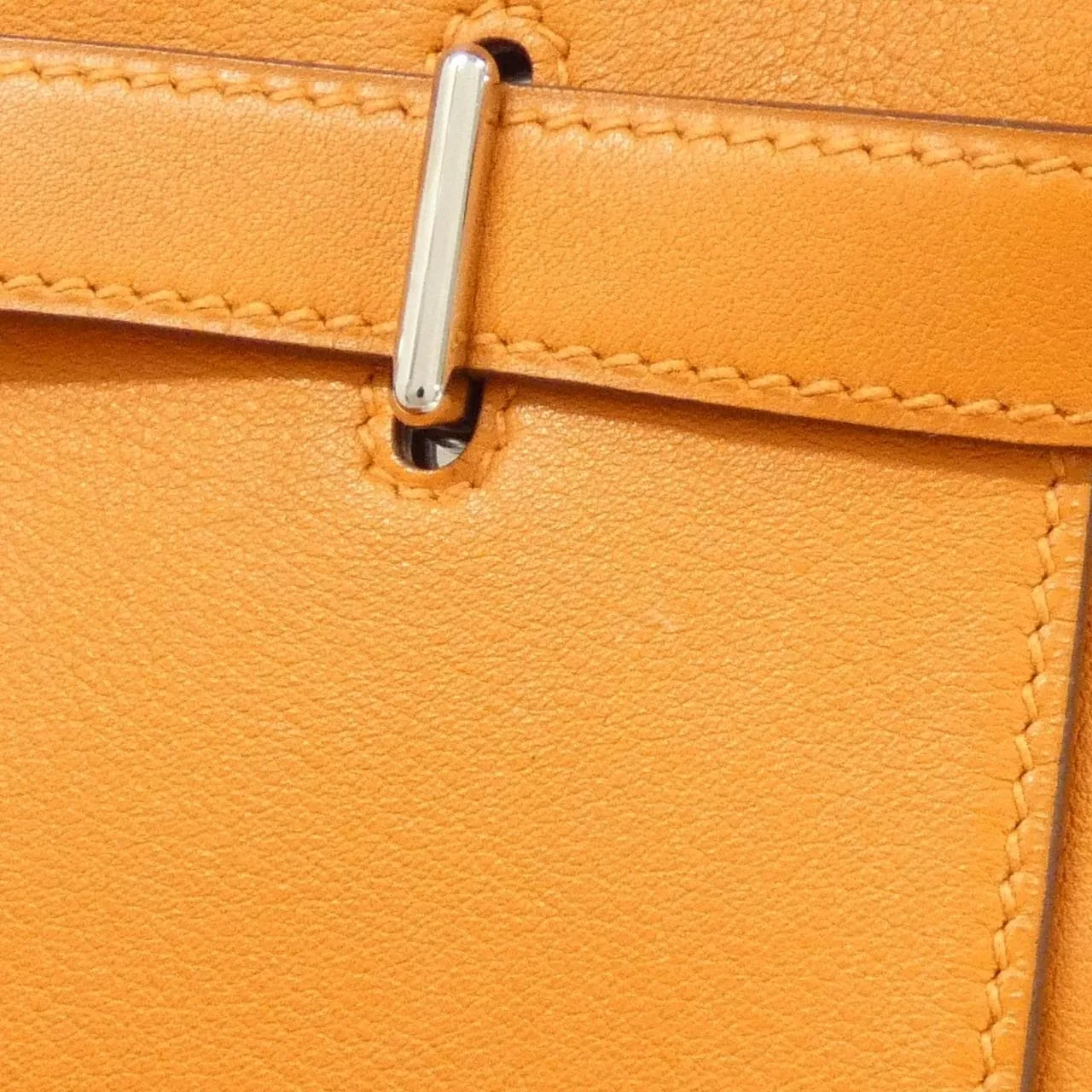 HERMES 061797CK Shoulder Swift Orange Swift Leather Rank A - Thumbnail 6