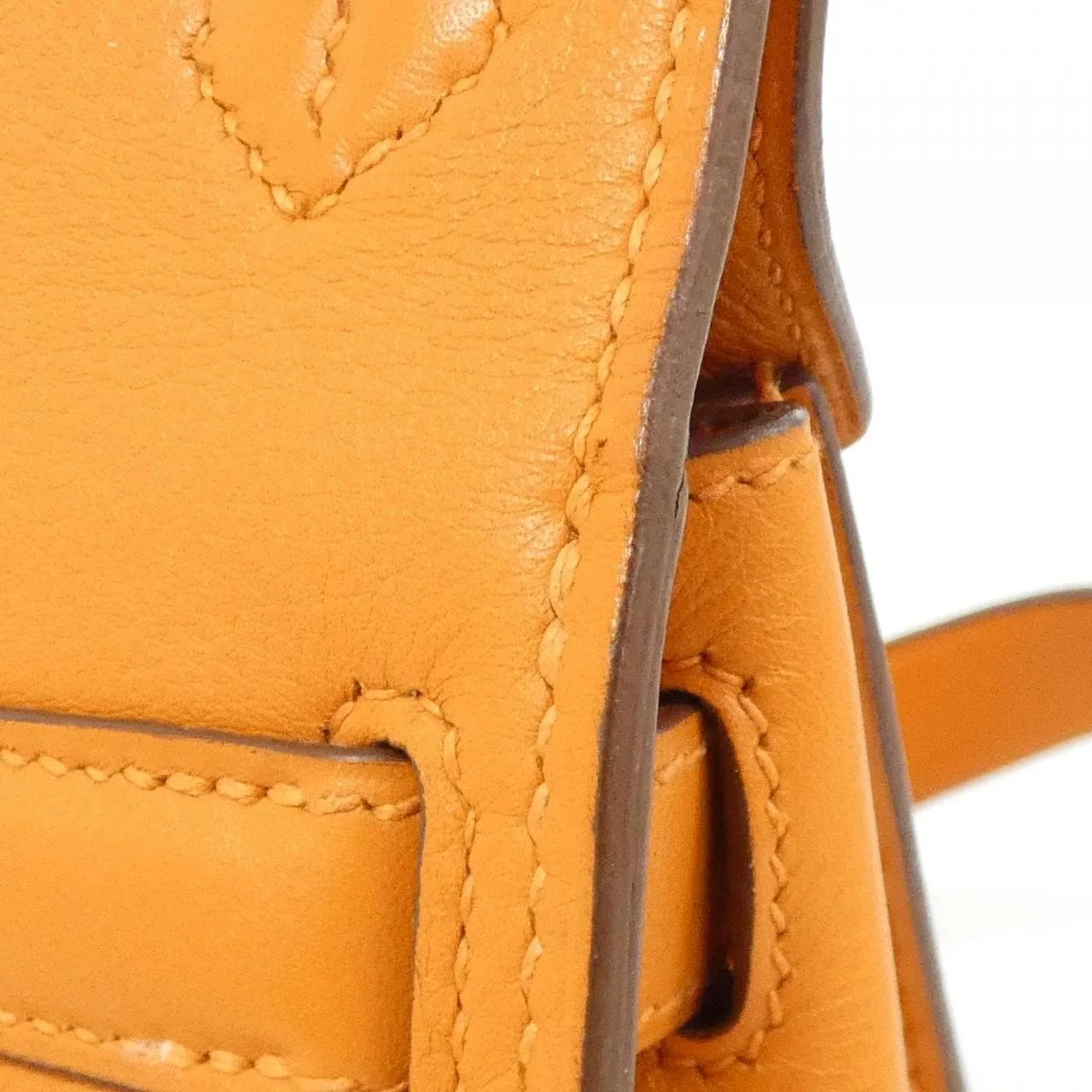 HERMES 061797CK Shoulder Swift Orange Swift Leather Rank A - Thumbnail 8