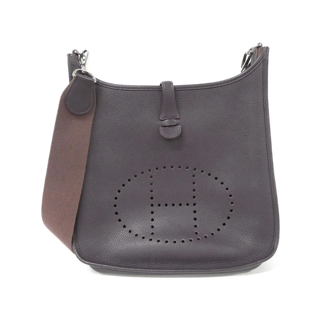 HERMES Evelyne Shoulder Togo Black