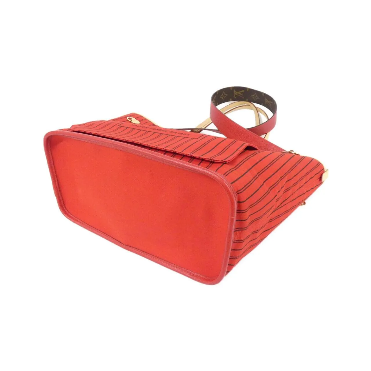 LOUIS VUITTON Neverfull M12096 Tote Monogram Rouge Monogram Rank A - Thumbnail 3