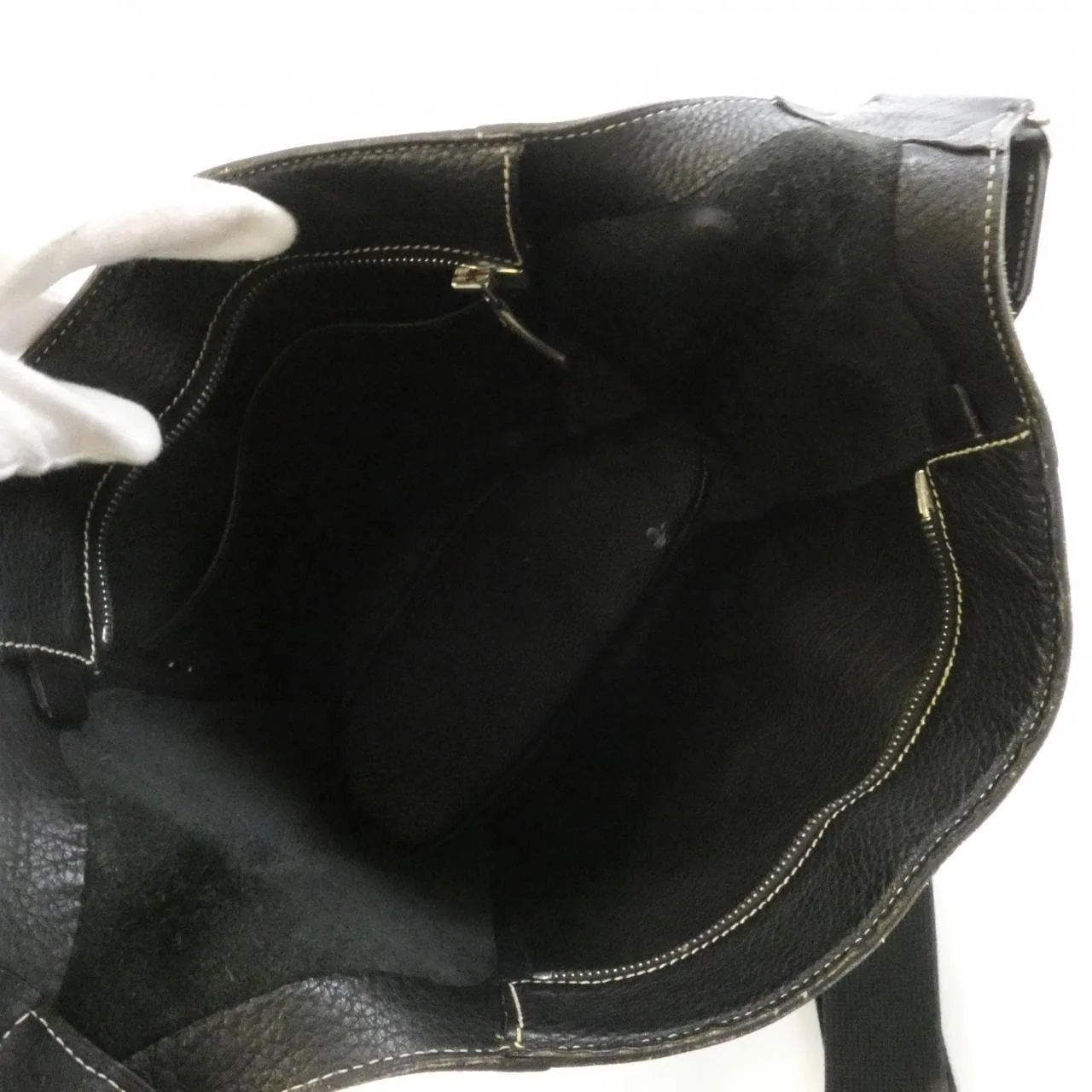 HERMES 056323CK Shoulder Clemence 黑色 Clemence 皮 中古品B - 縮圖 5