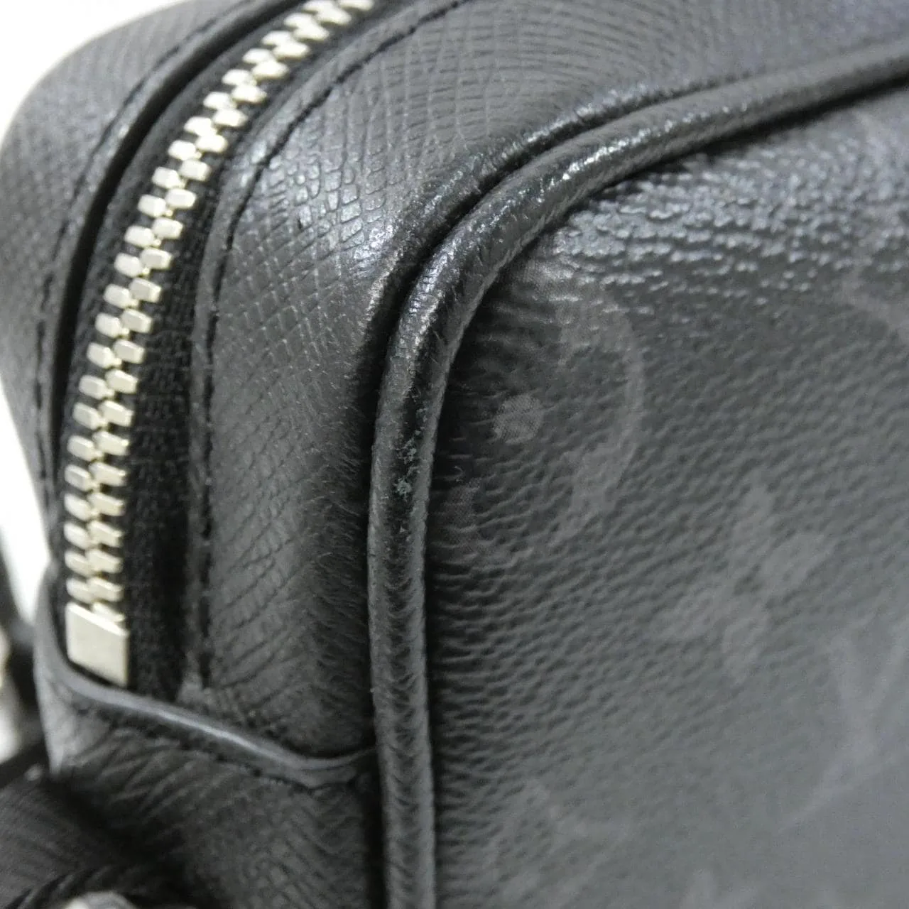 LOUIS VUITTON M30233 Shoulder Canvas 黑色 帆布 中古品A - 縮圖 6