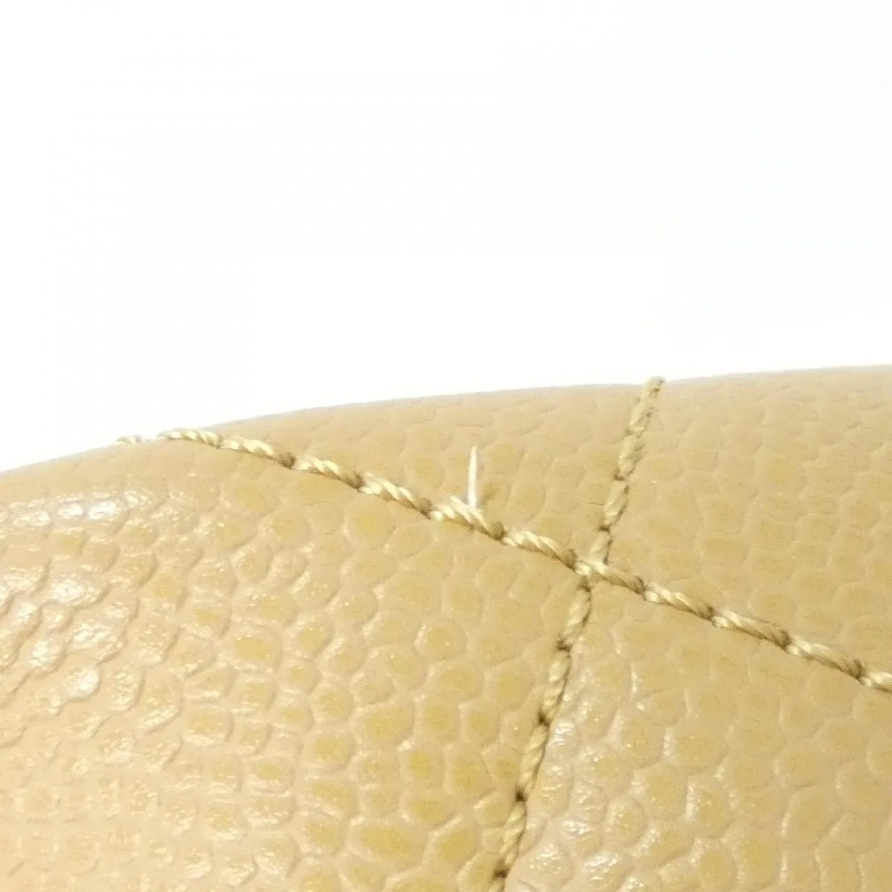 CHANEL Matelasse 12397 Handbag Grained Calfskin Beige Grained Calfskin Rank A - Thumbnail 4