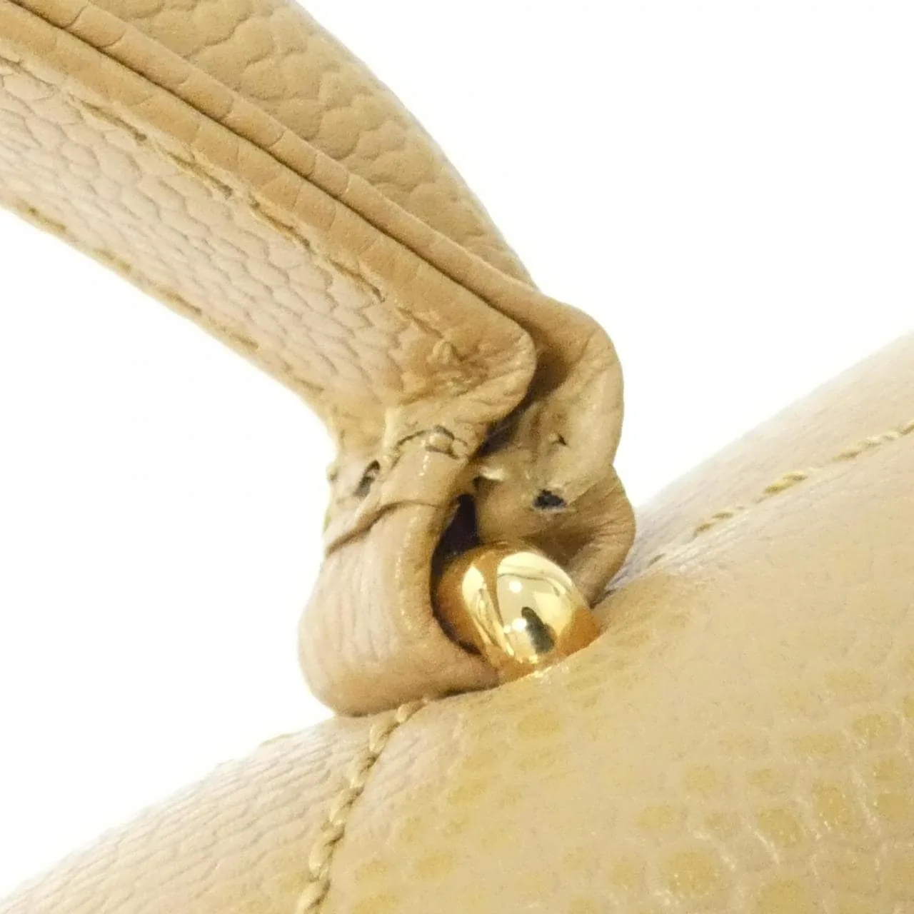 CHANEL Matelasse 12397 Handbag Grained Calfskin Beige Grained Calfskin Rank A - Thumbnail 6