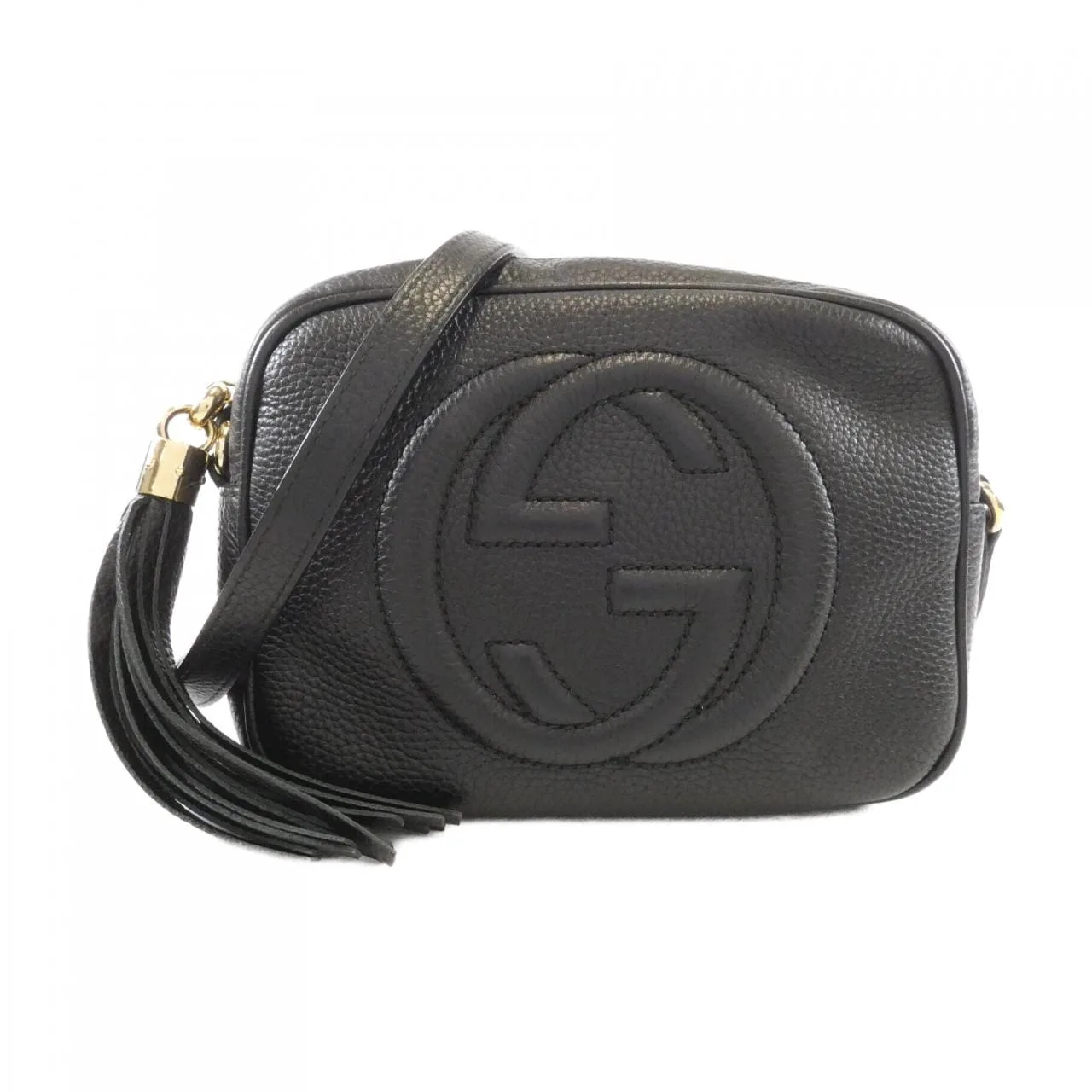 GUCCI Soho 308364 A7M0G Shoulder Leather Black