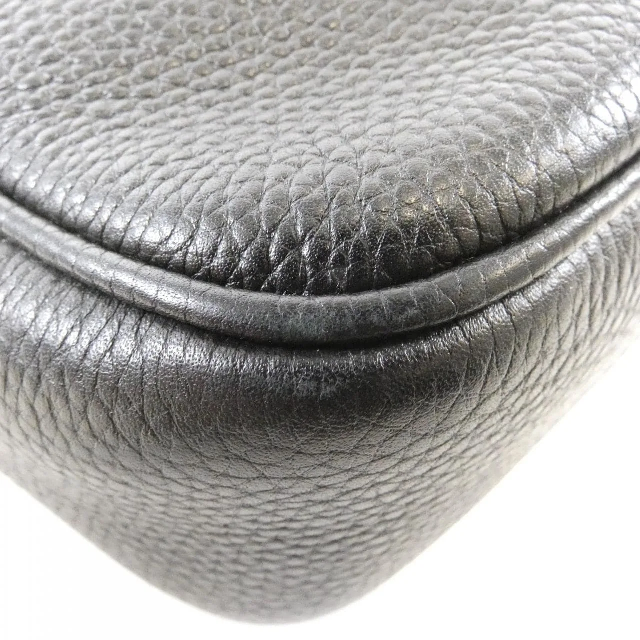 GUCCI Soho 308364 A7M0G Shoulder Leather 黑色 皮革 中古品B - 縮圖 3