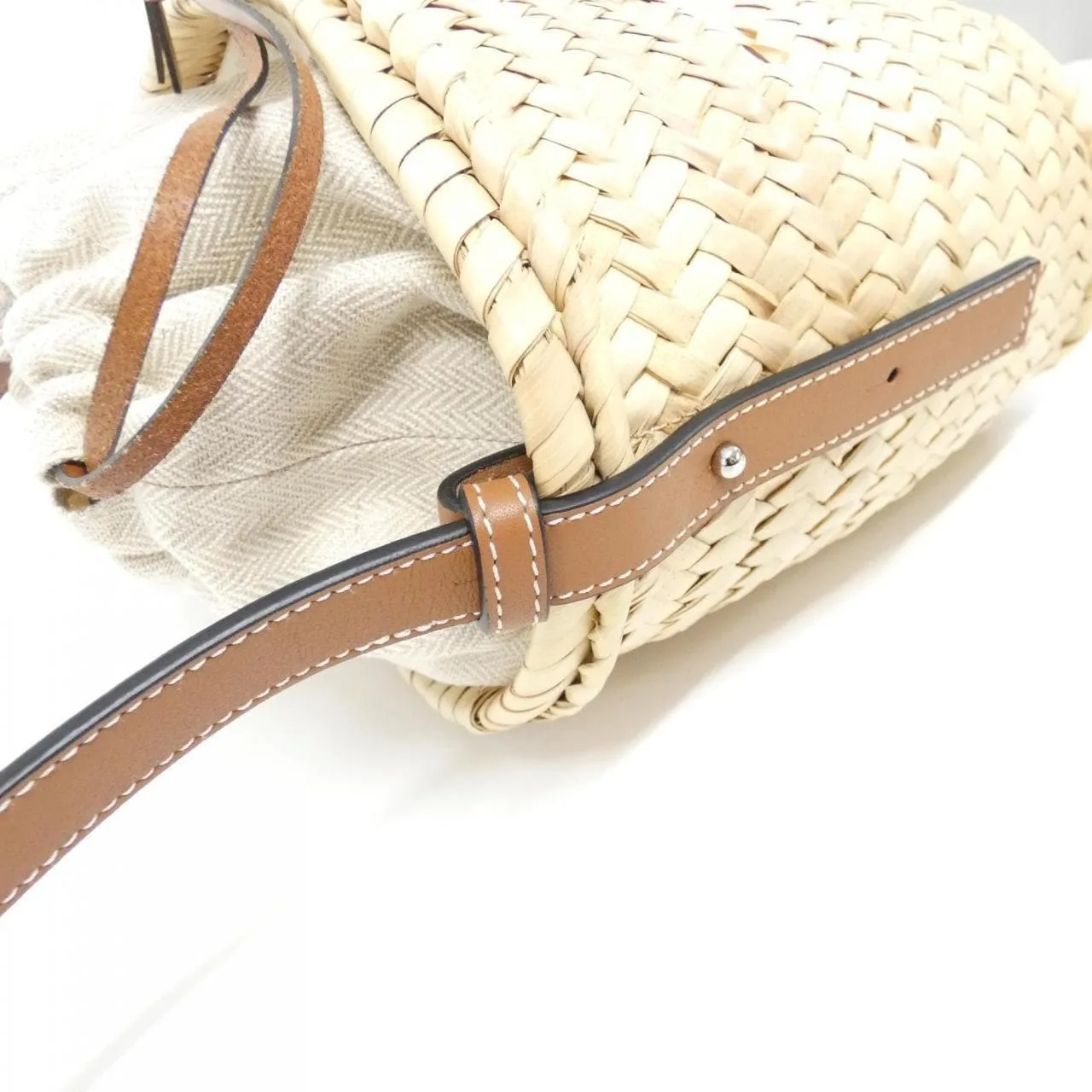 LOEWE Basket A223222X01 Shoulder 黑色 中古品A - 縮圖 5