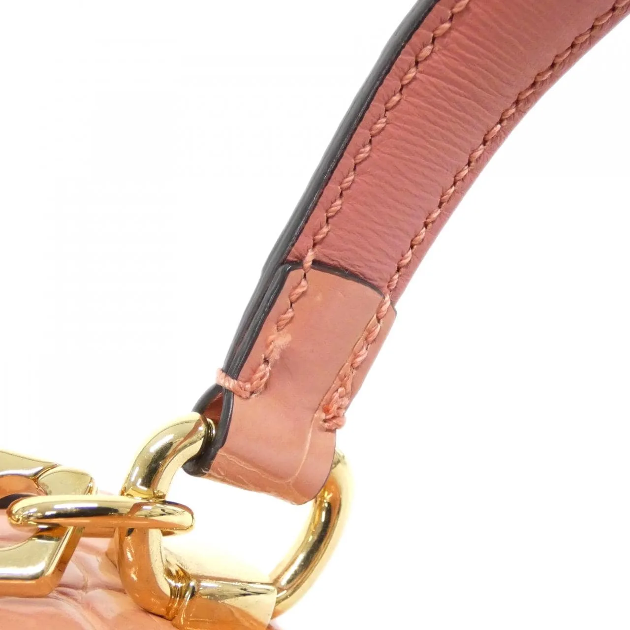 GUCCI Ophidia 651055 Handbag Crocodile 粉色 鱷魚皮 中古品A - 縮圖 8