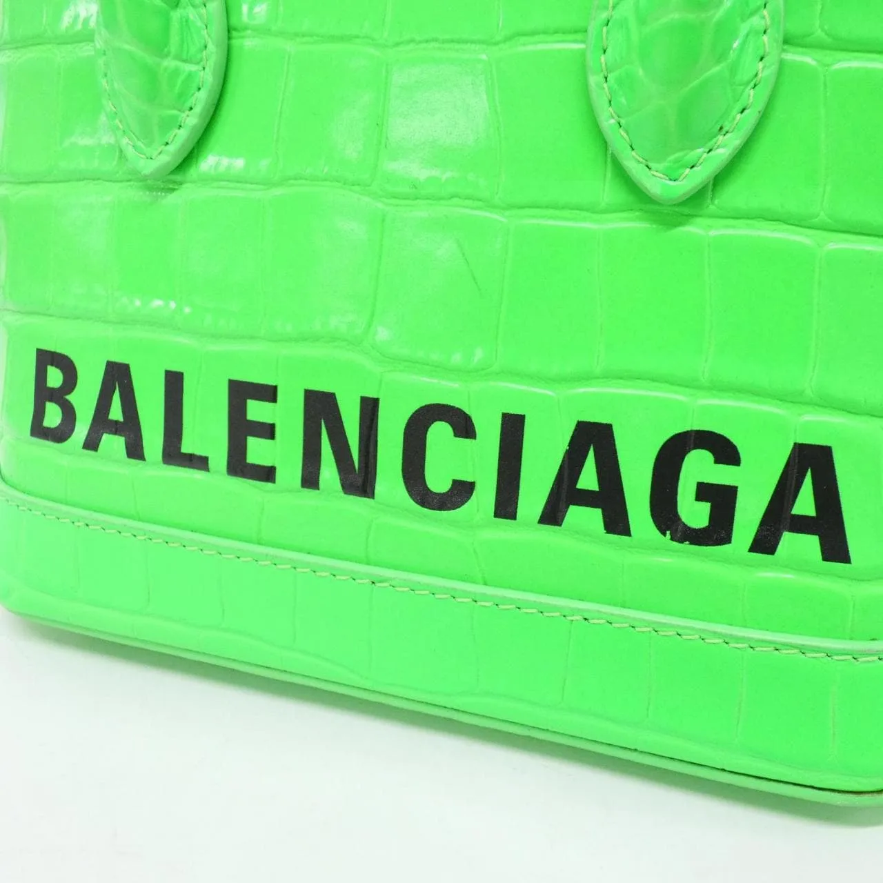 BALENCIAGA 550646 Handbag Leather 黑色 皮革 中古品A - 縮圖 4