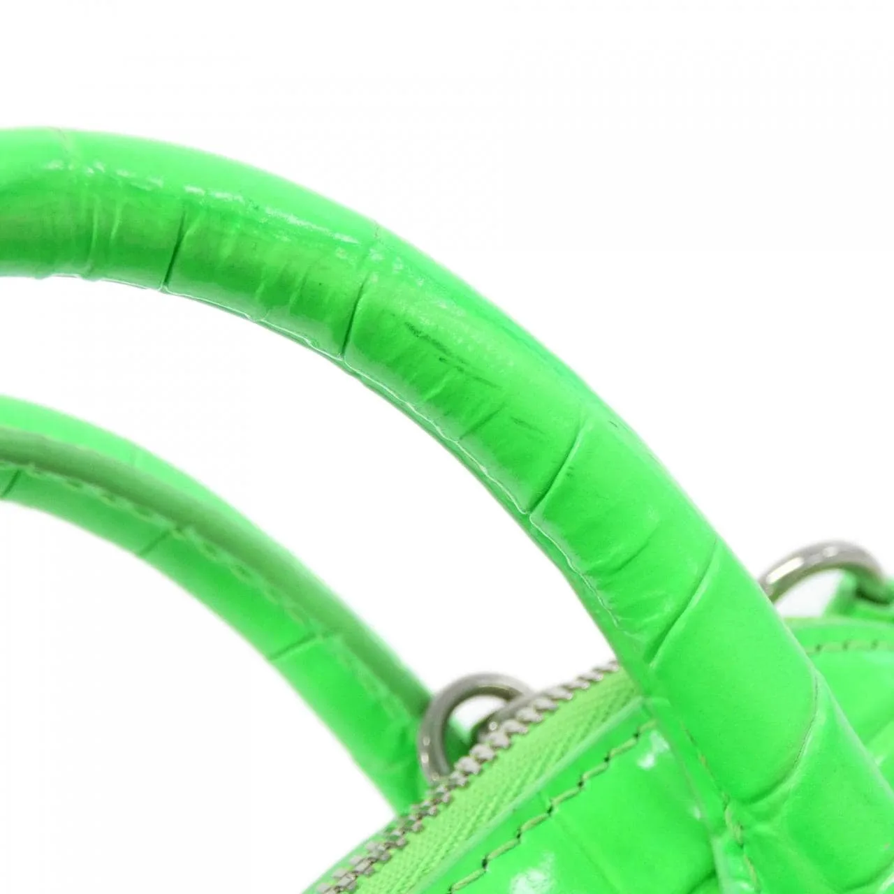 BALENCIAGA 550646 Handbag Leather 黑色 皮革 中古品A - 縮圖 6